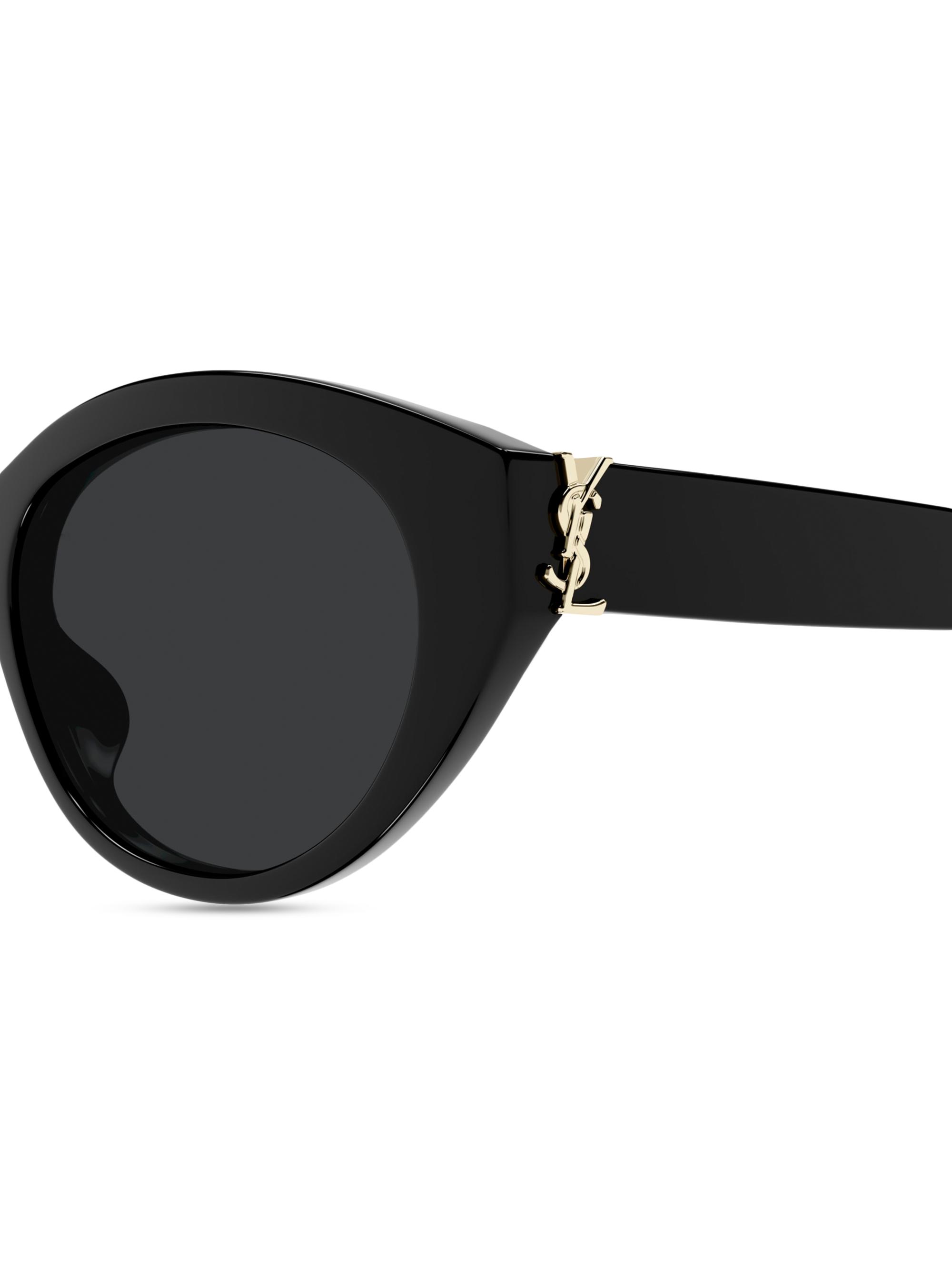 Saint Laurent Monogram Hinge 54MM Round Sunglasses | Saks Fifth Avenue