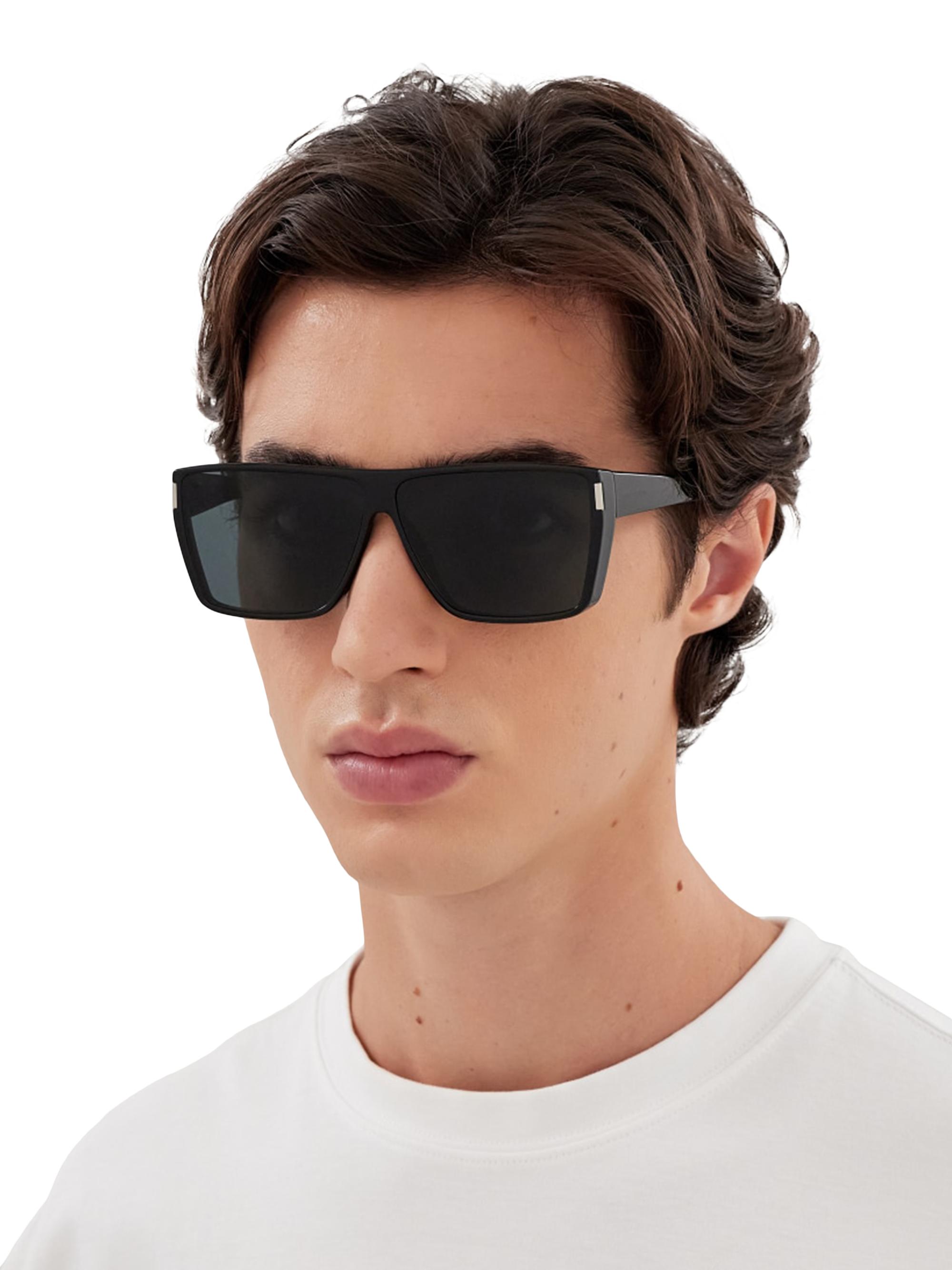 Saint Laurent Bold Contour 64MM Square Sunglasses | Saks Fifth Avenue