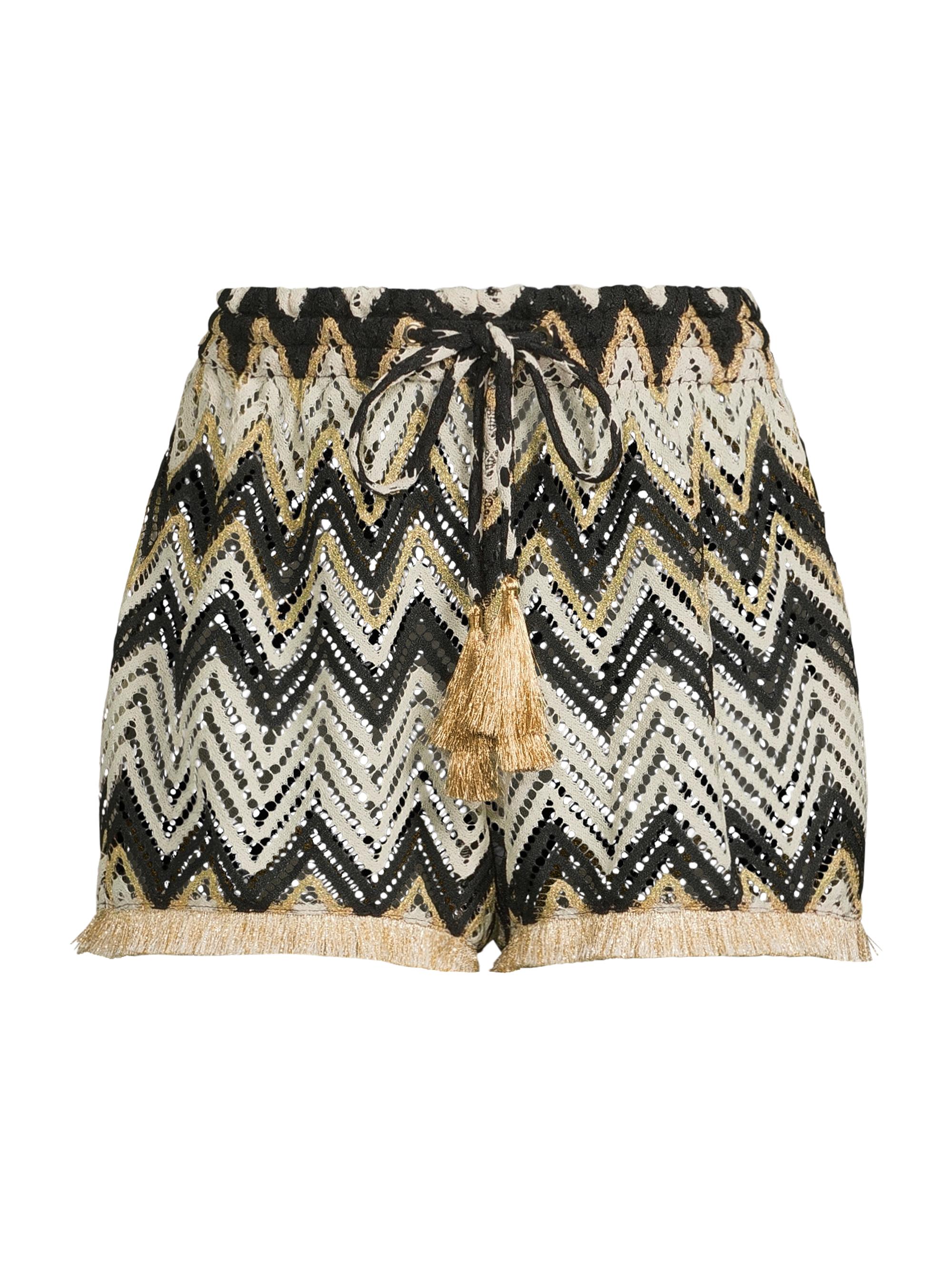 Ramy Brook Women's Duke Chevron Knit Shorts - Neutral Chevron