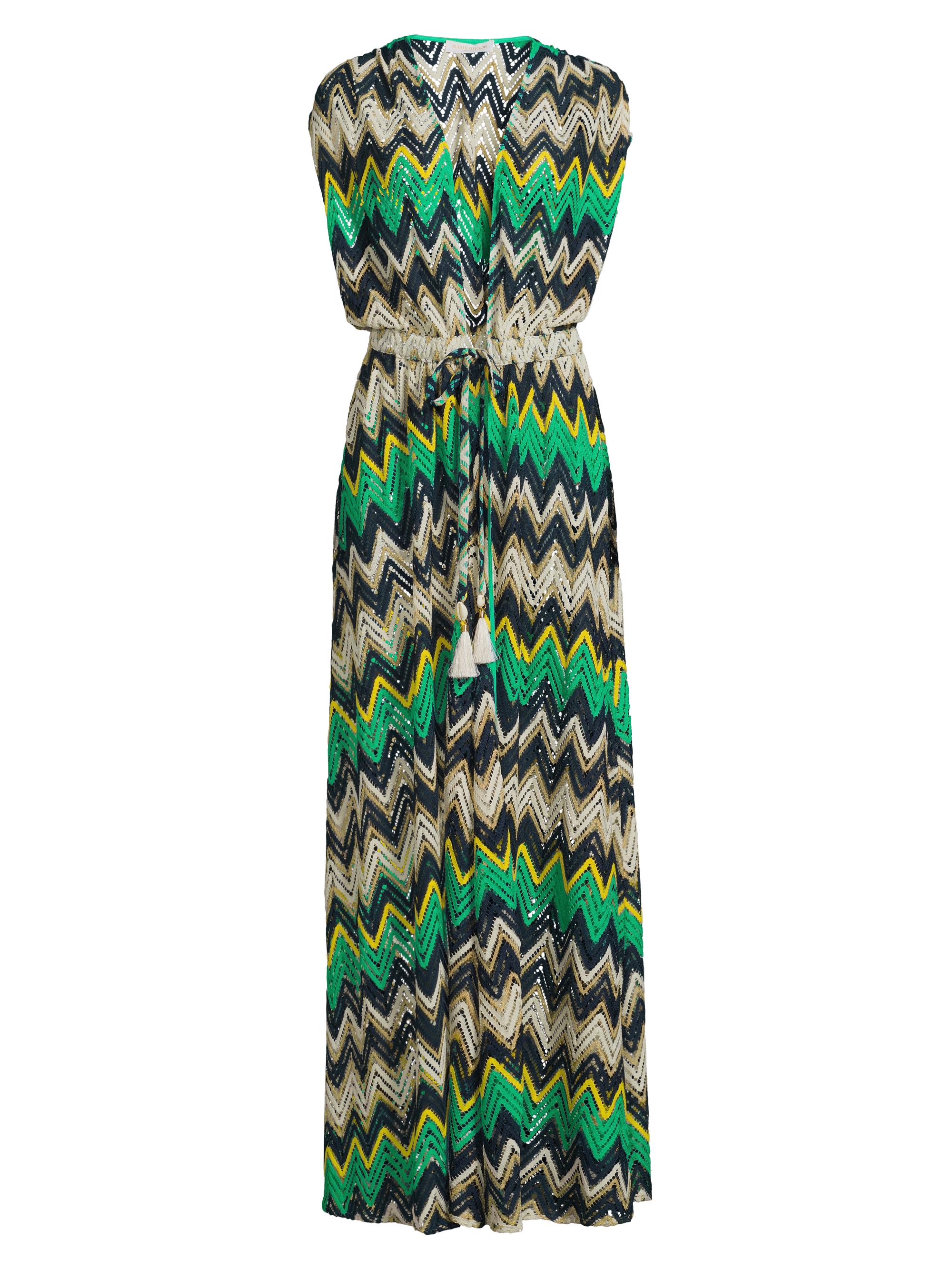 Ramy Brook Women's Katherine Chevron Swim Cover-Up Dress - Palm Green Chevron