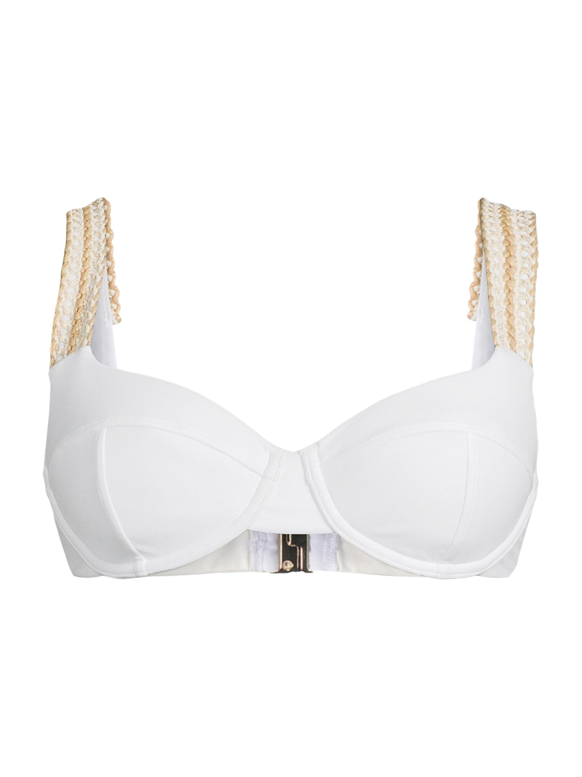 Ramy Brook Women's Iryna Bikini Top - Black Gold Embroidery