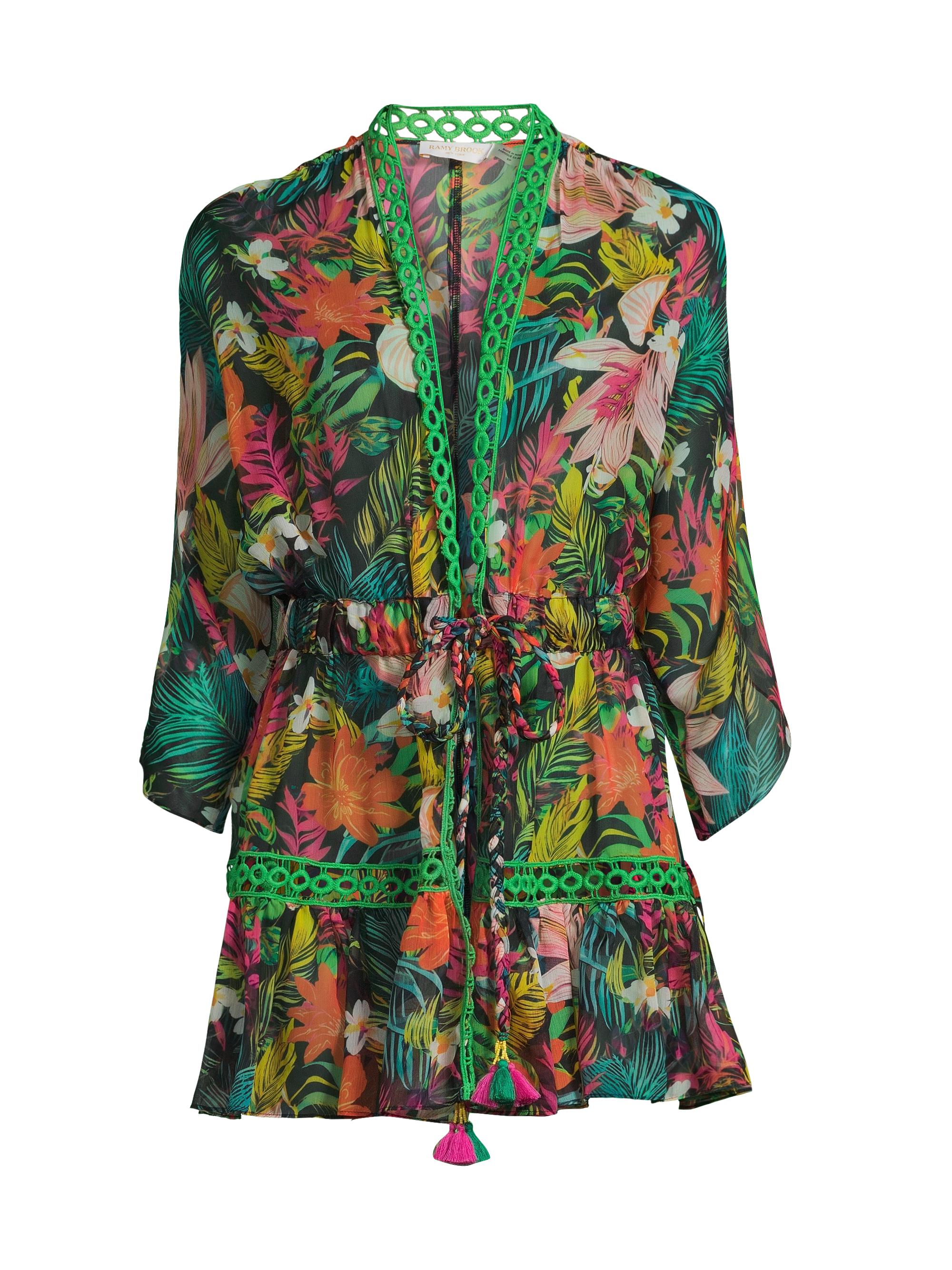 Ramy Brook Women's Madge Floral Tie-Waist Minidress - Multi Combo