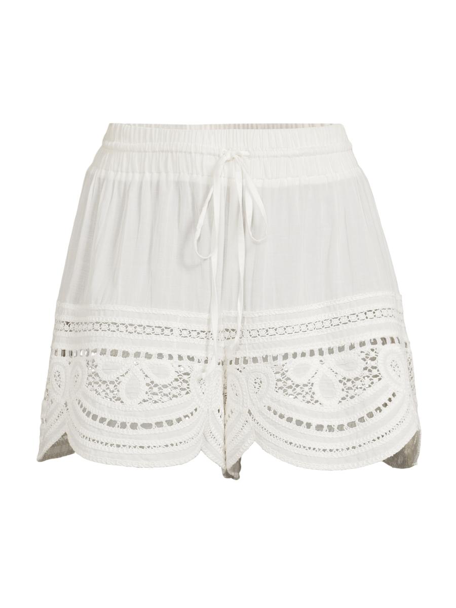 Ramy Brook Amirah Cotton-Blend Lace Shorts | Saks Fifth Avenue