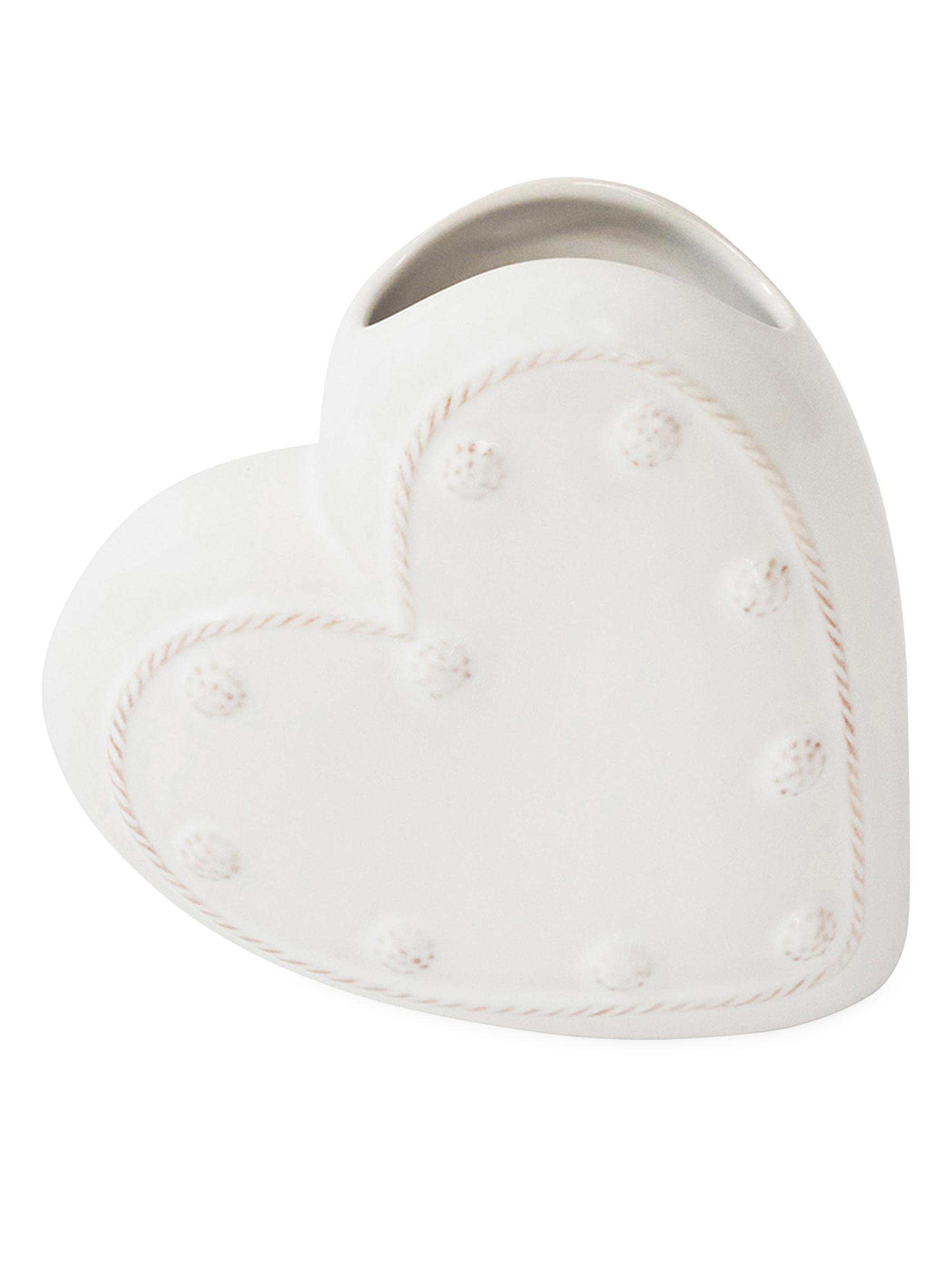 Juliska Berry & Thread 6 Heart Vase - White