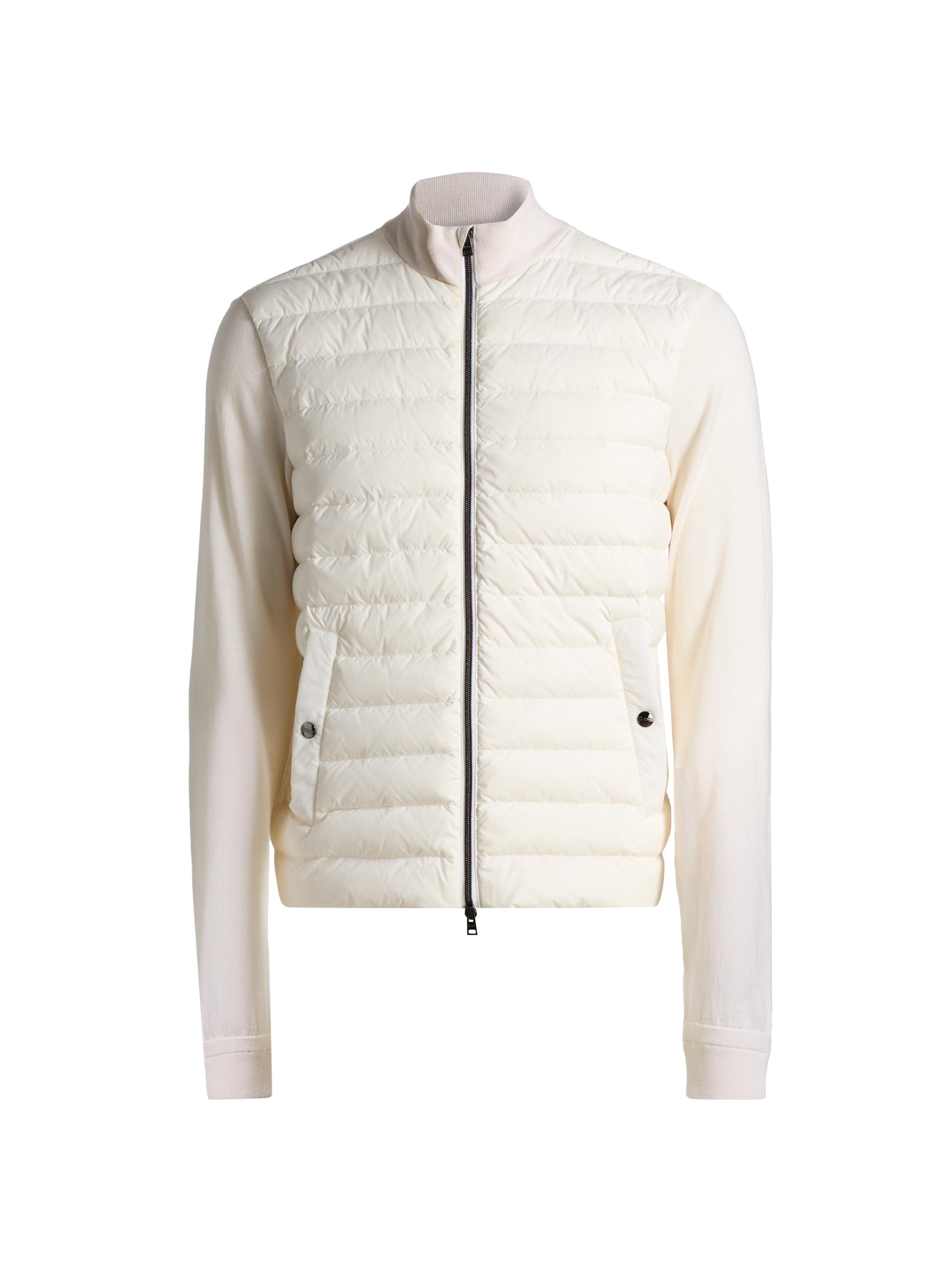 Herno Men's Wool & Silk Quilted Bomber Jacker - Taupe