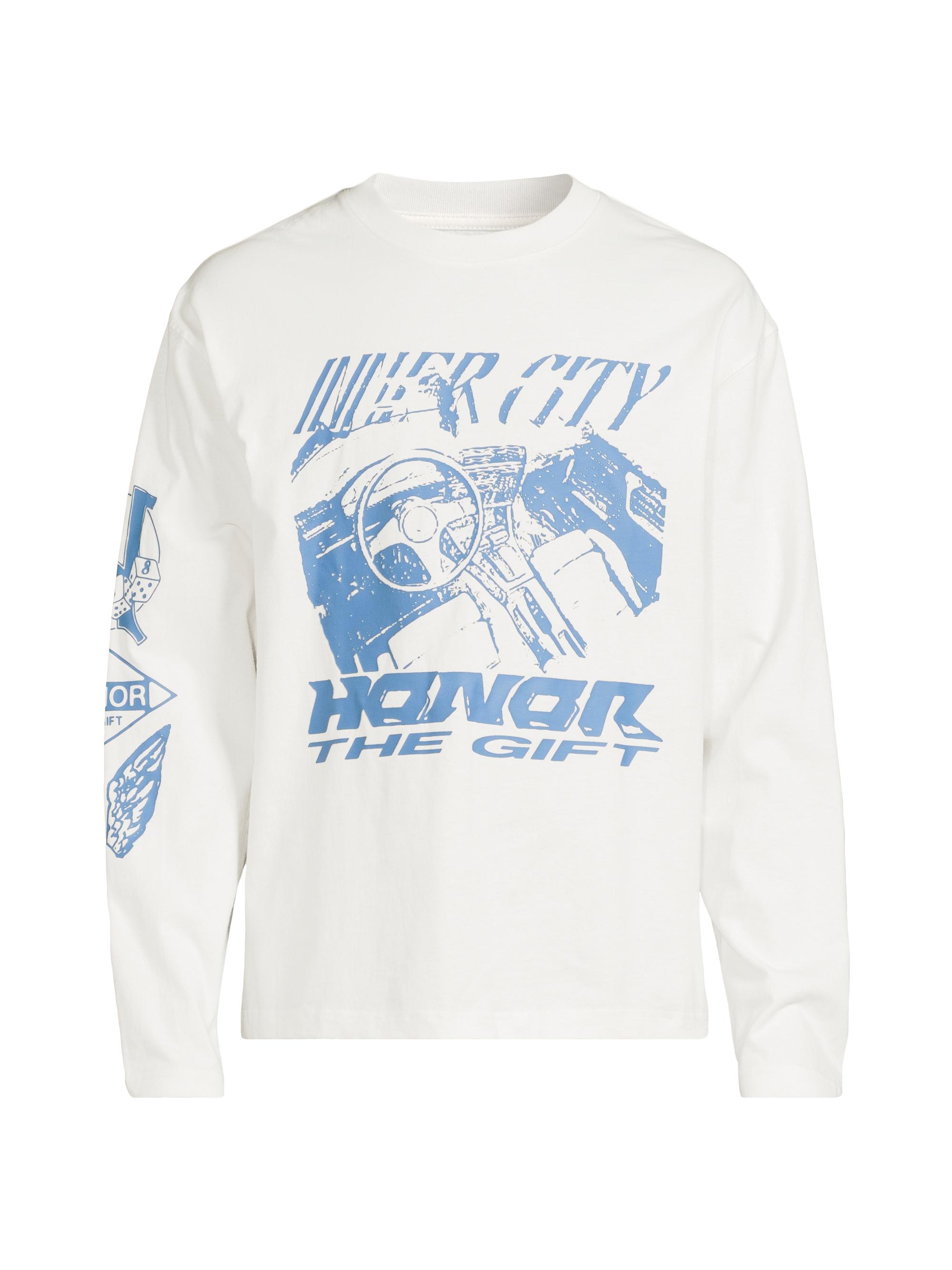 Honor The Gift Men's Inner City Auto Club Driving T-Shirt - White