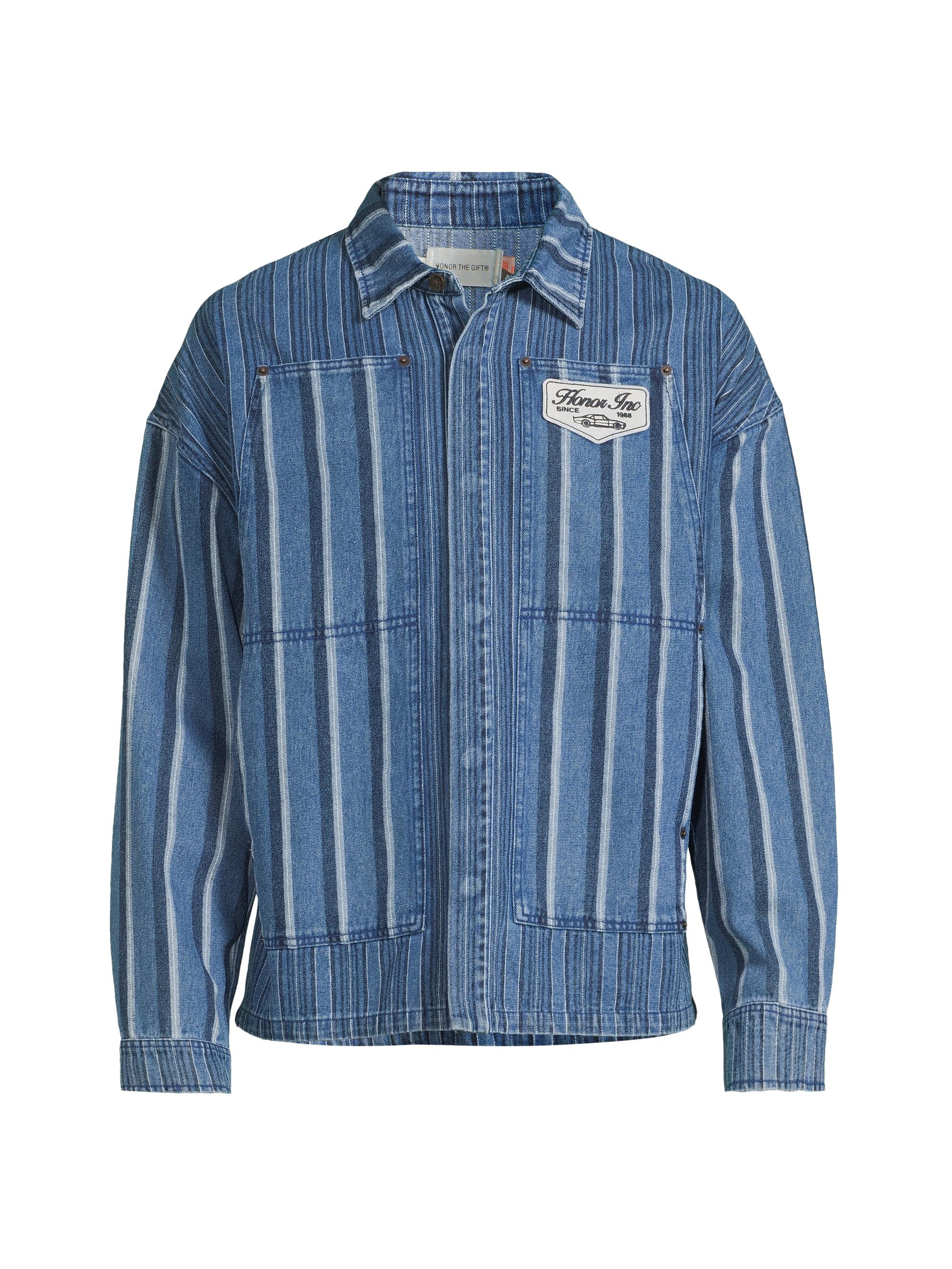 Honor The Gift Men's Inner City Auto Club Denim Jacket - Dark Indigo