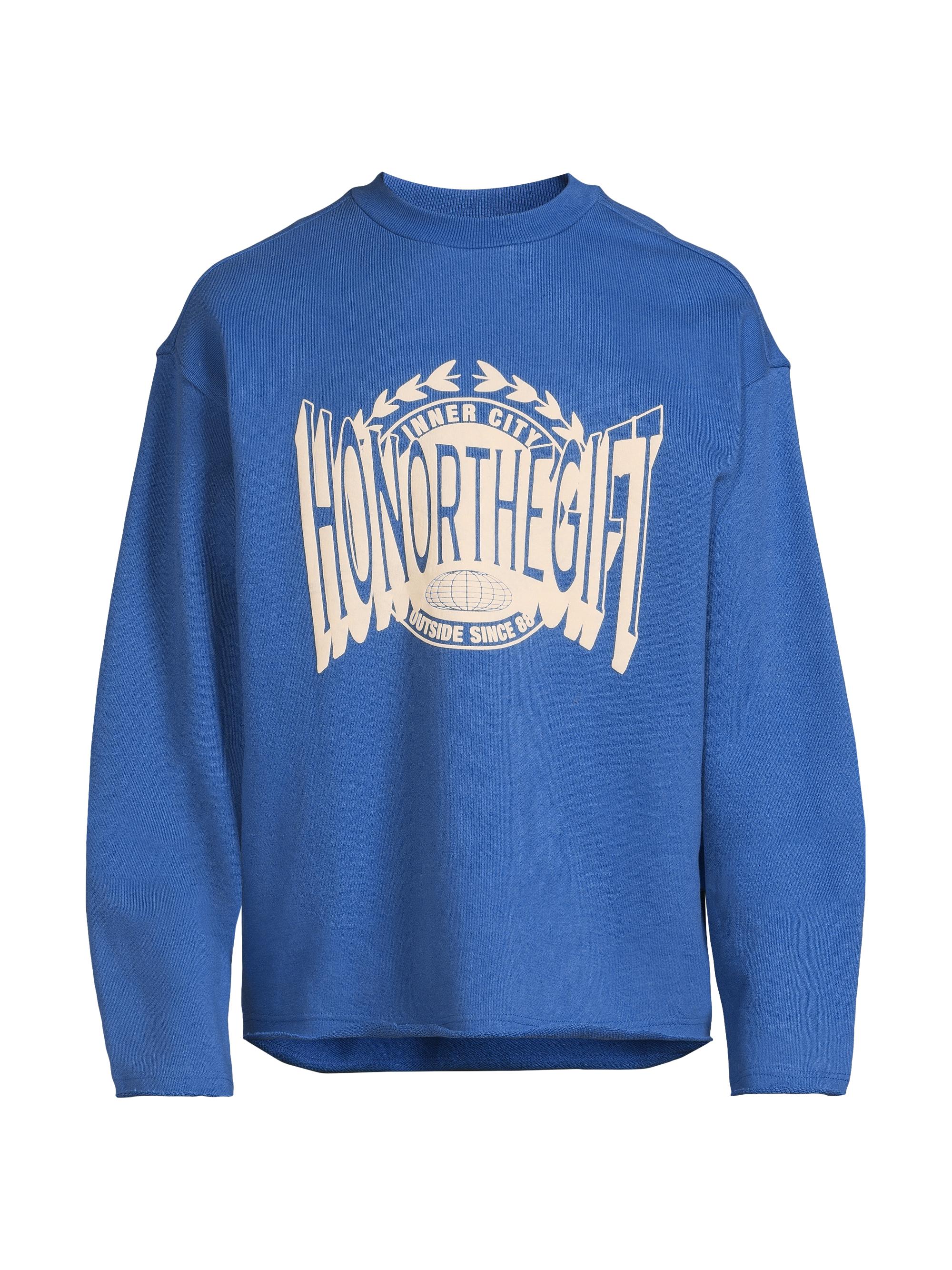 Honor The Gift Men's Inner City Auto Club Crewneck Sweatshirt - Blue