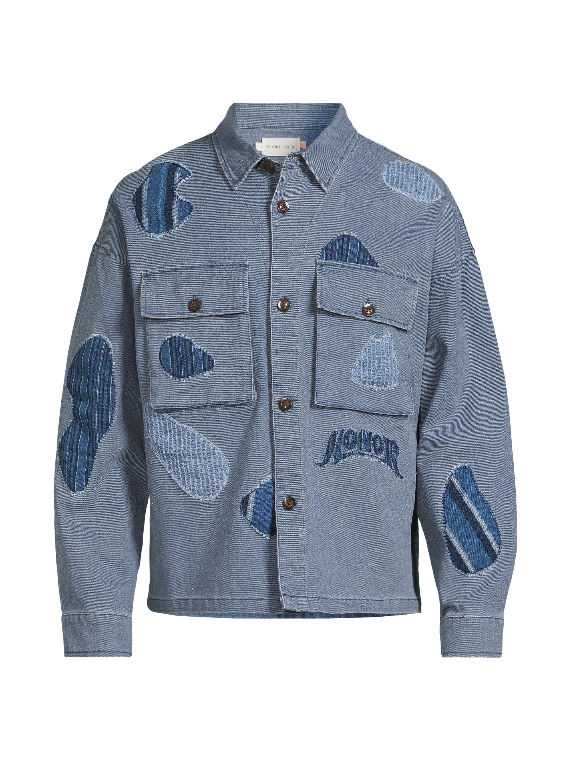 Honor The Gift Men's Inner City Auto Club Motorhead Denim Jacket - Navy