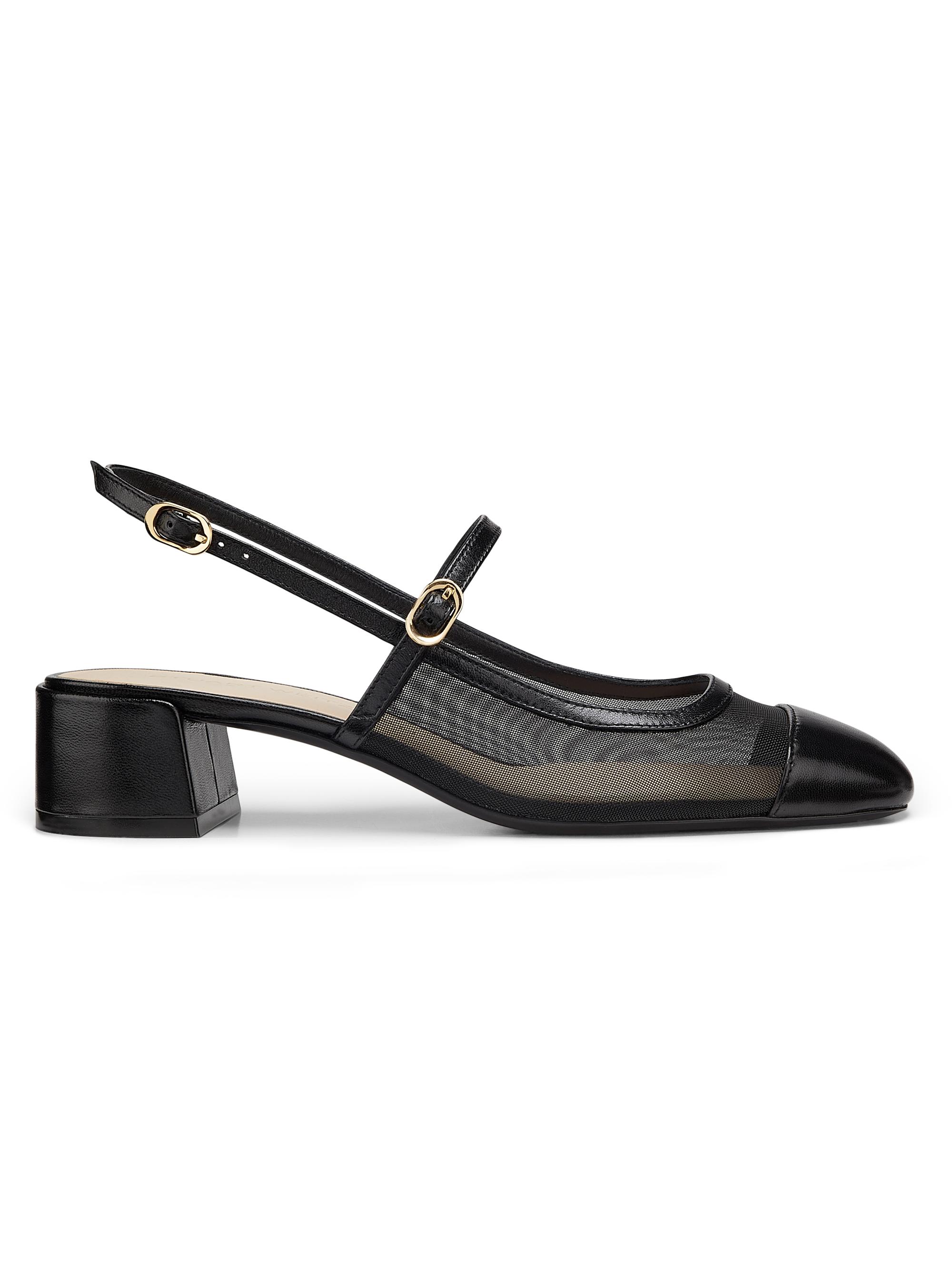 Stuart Weitzman Meadow Leather Block-Heel Sandals | Saks Fifth Avenue