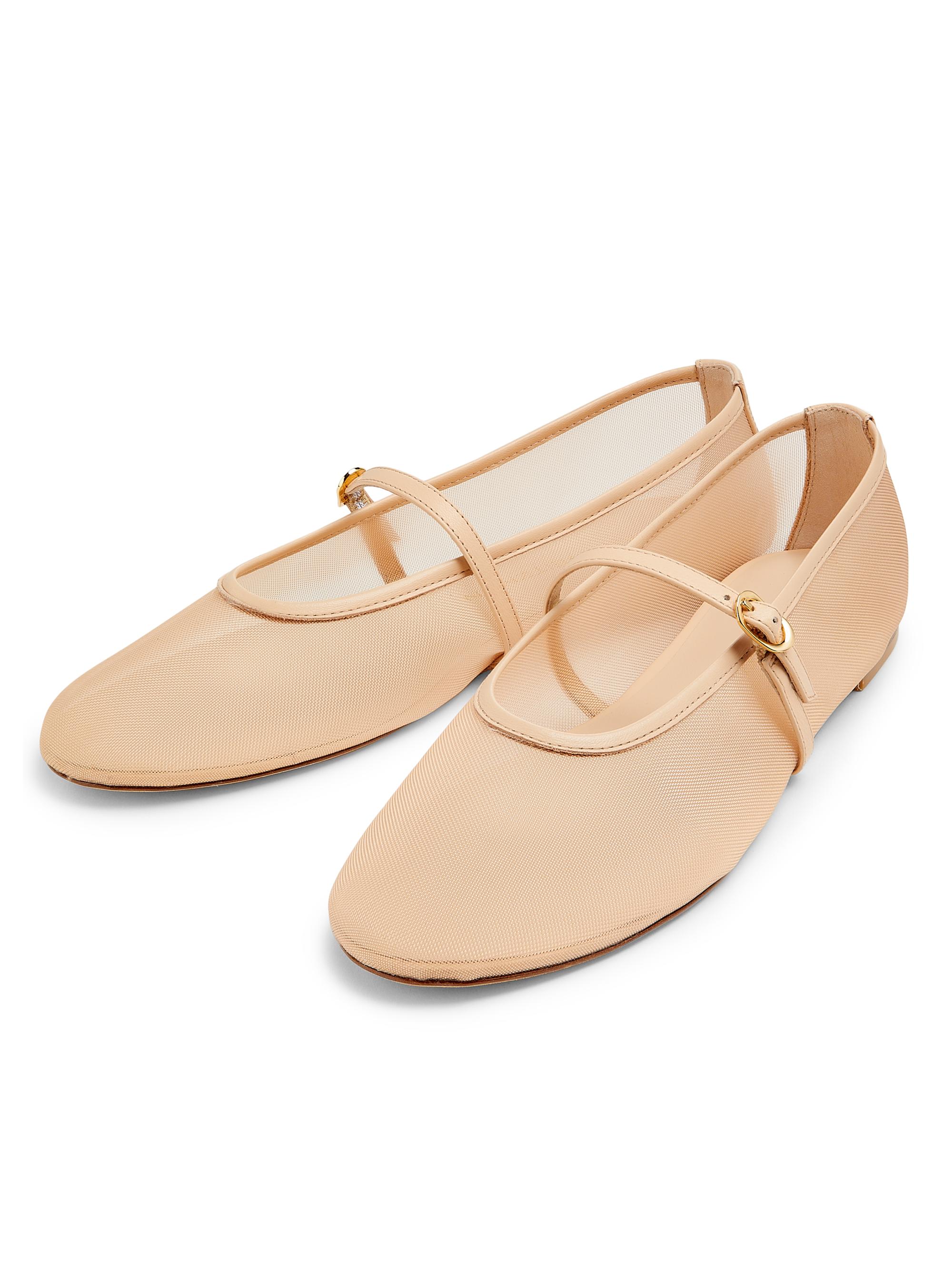 Stuart Weitzman Bare It All Mesh & Leather Flats | Saks  display picture 1