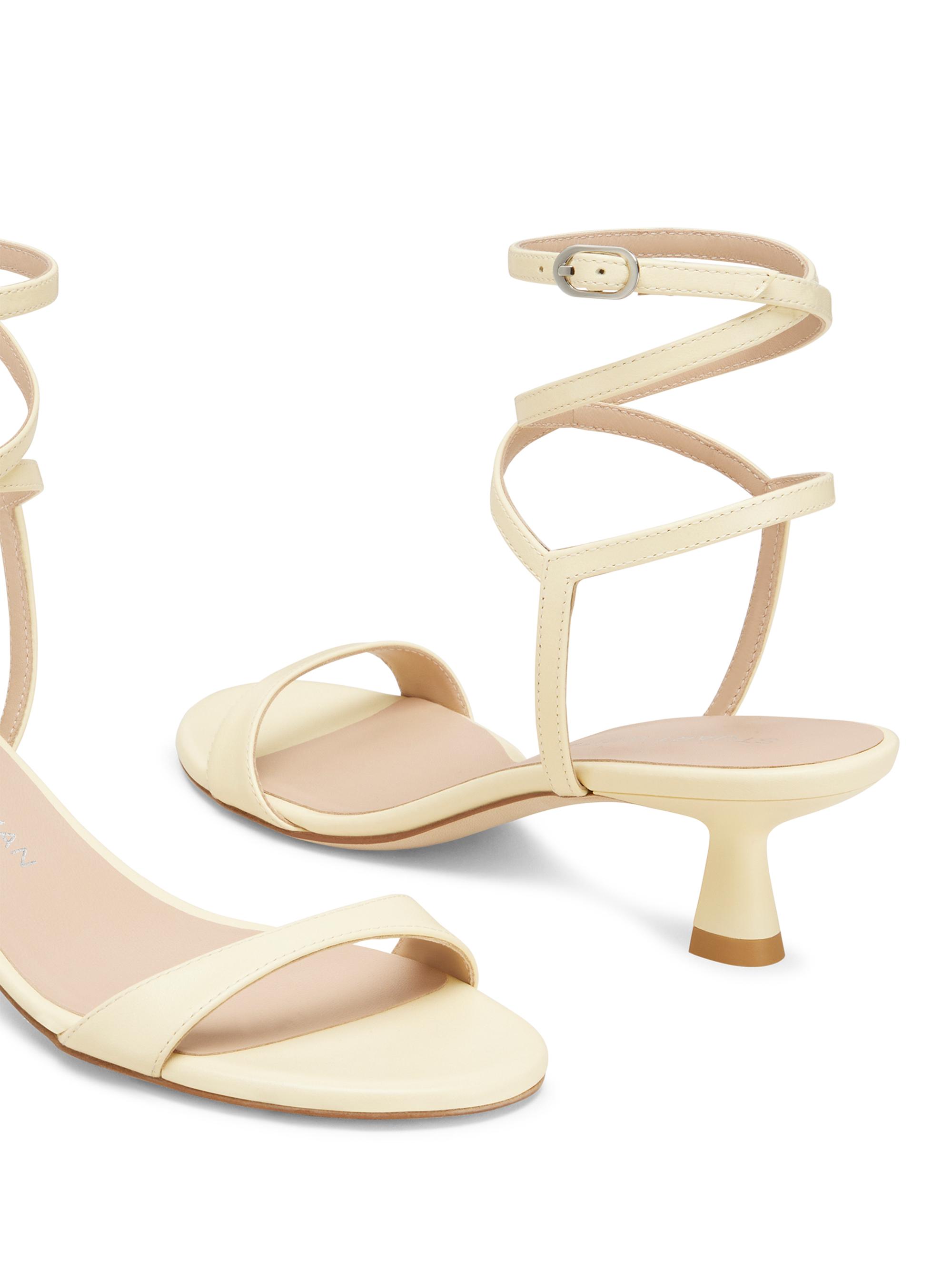 Stuart Weitzman Nudist Wrap 50MM Leather Sandals | Saks Fifth Avenue