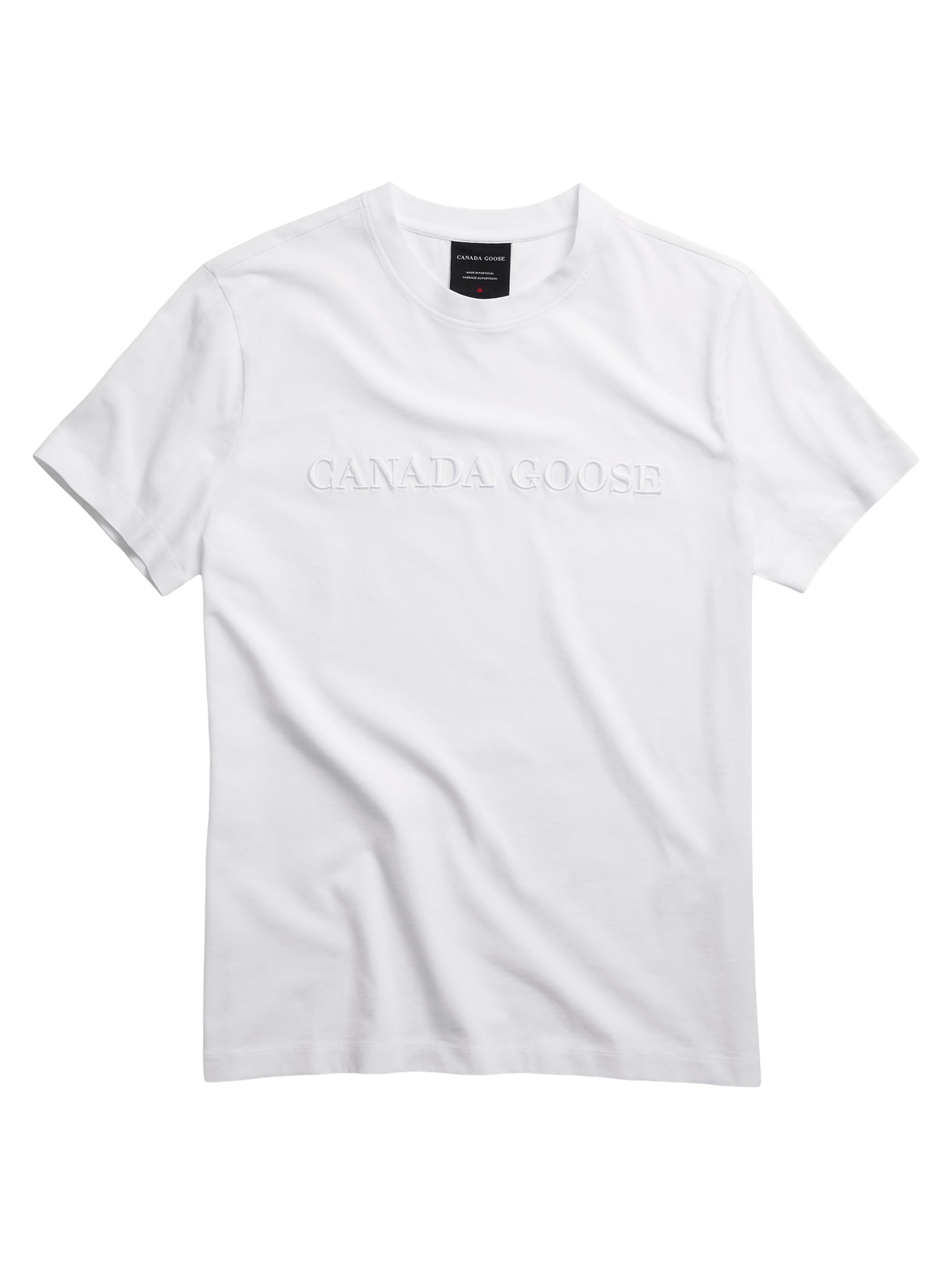 Canada Goose Men's Emersen Embroidered Cotton T-Shirt - White | Thumbnail 9