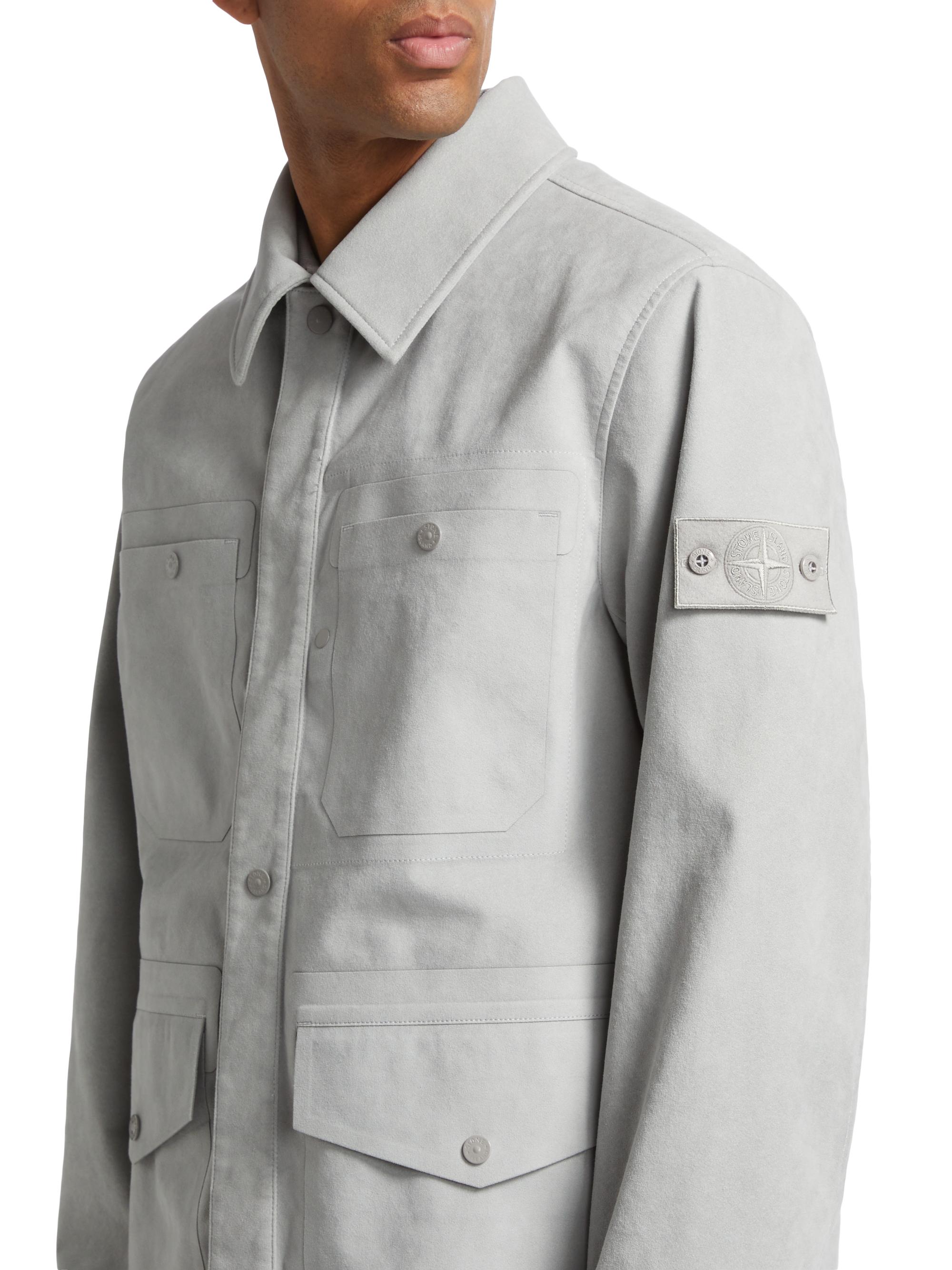 ジャケット・アウター STONE  GHOST Lsize Stone Island Ghost Monochrome Utility Jacket | Saks Fifth Avenue