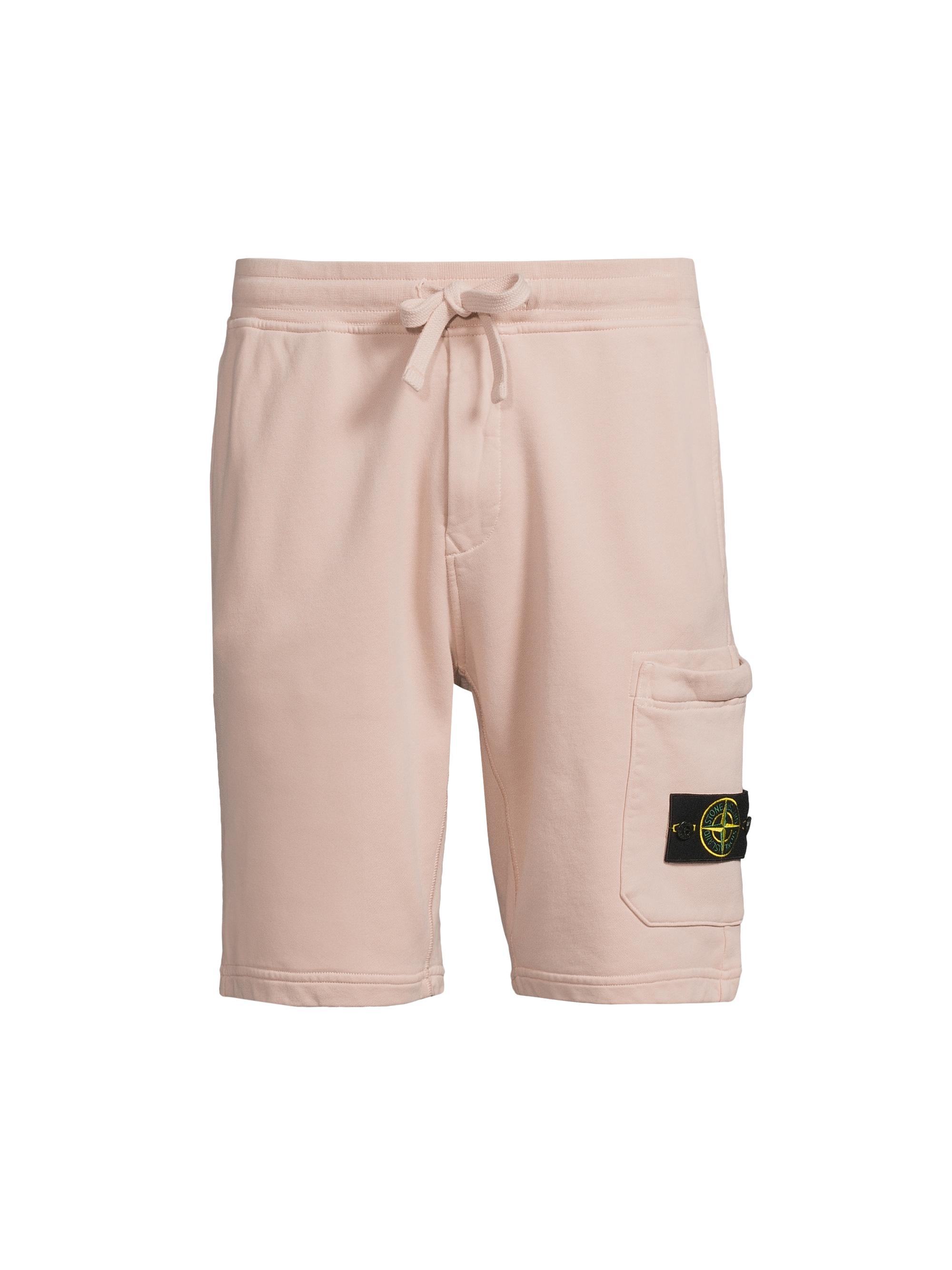 Stone Island Men's Core Fleece Shorts - Pink