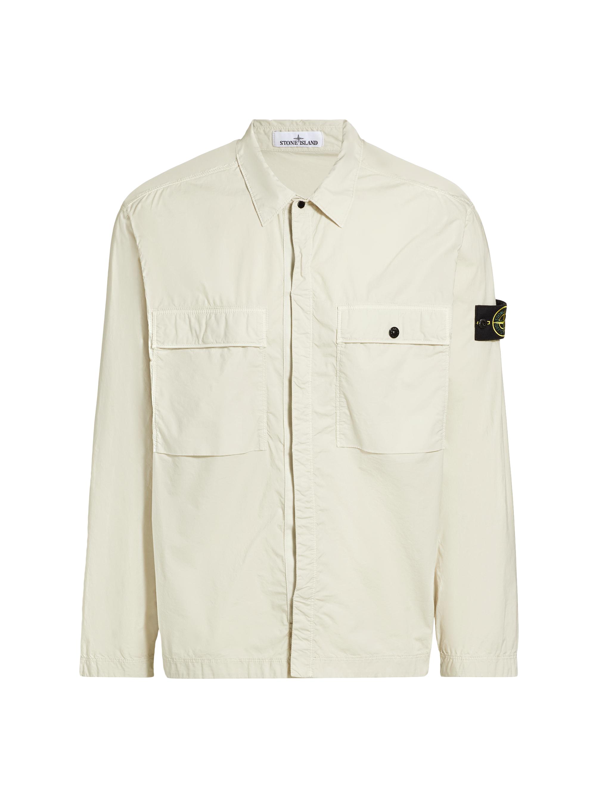 Stone Island Zip-Front Cotton Shirt Jacket | Saks Fifth Avenue