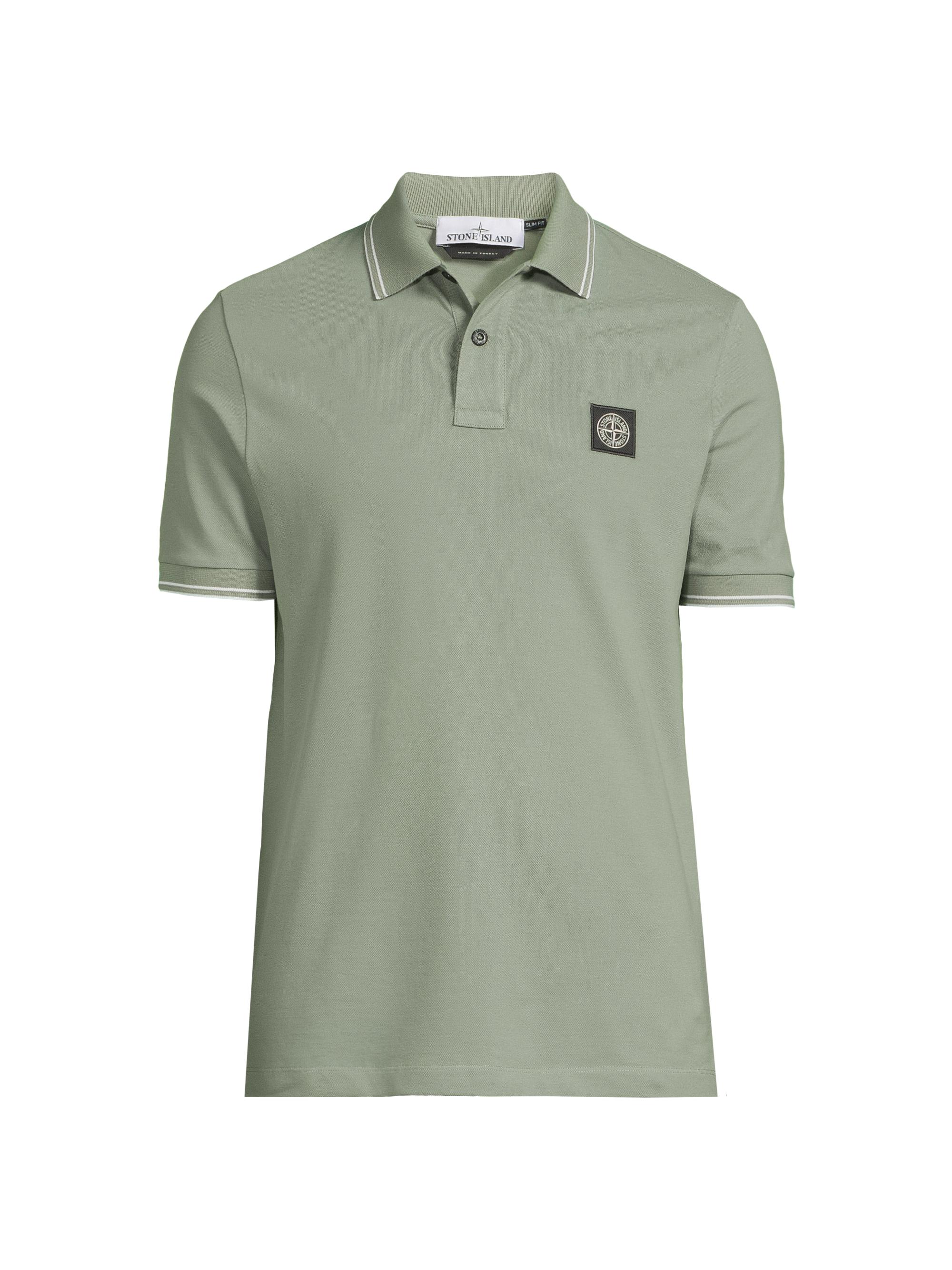 Stone Island Men's Core Classic Cotton Polo Shirt - Sage