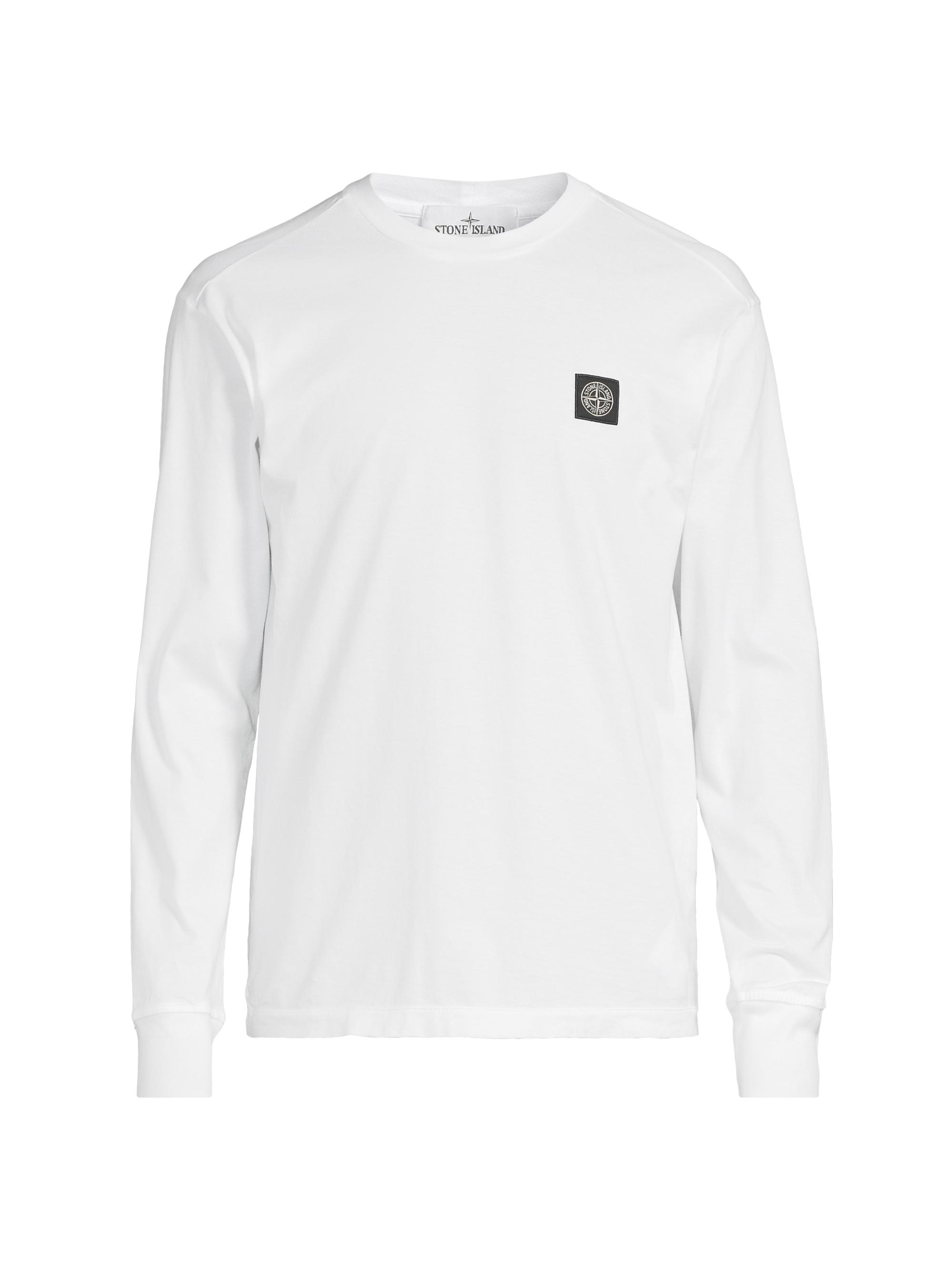 Stone Island Men's Classic Logo Cotton T-Shirt - White