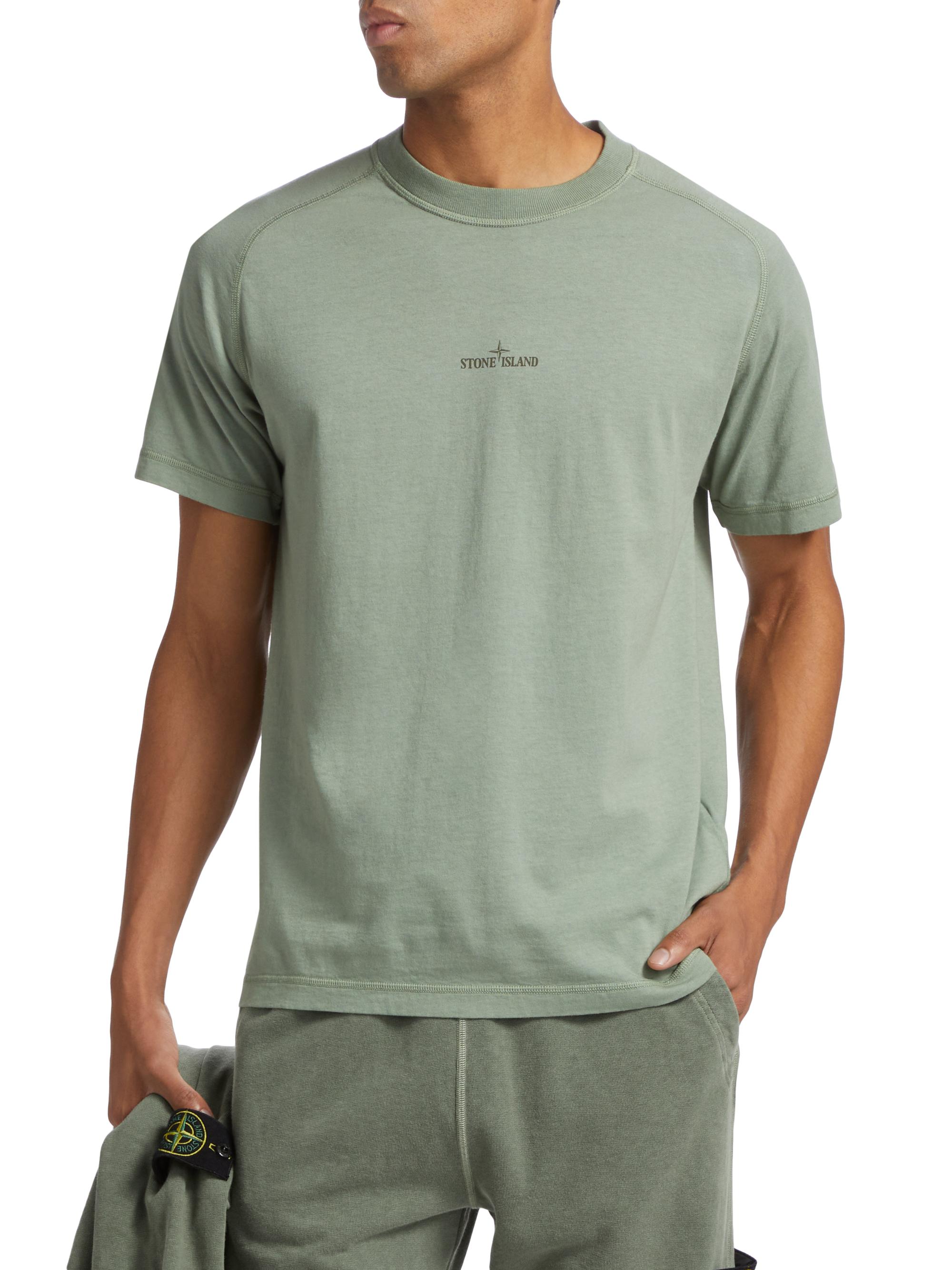 Stone Island Institutional Print Garment-Dyed T-Shirt | Saks Fifth
