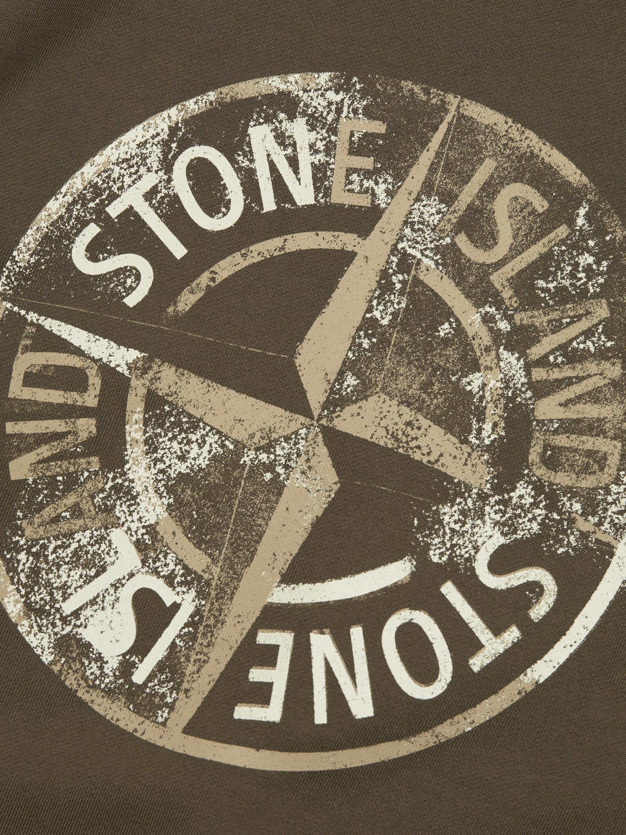 Stone Island Logo Cotton Crewneck Sweatshirt | Saks Fifth Avenue