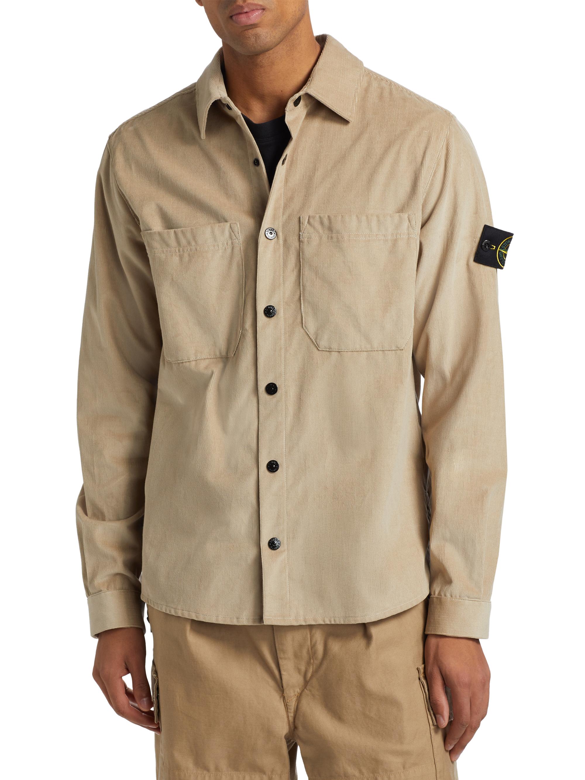 Stone Island Micro Corduroy Overshirt Saks Fifth Avenue