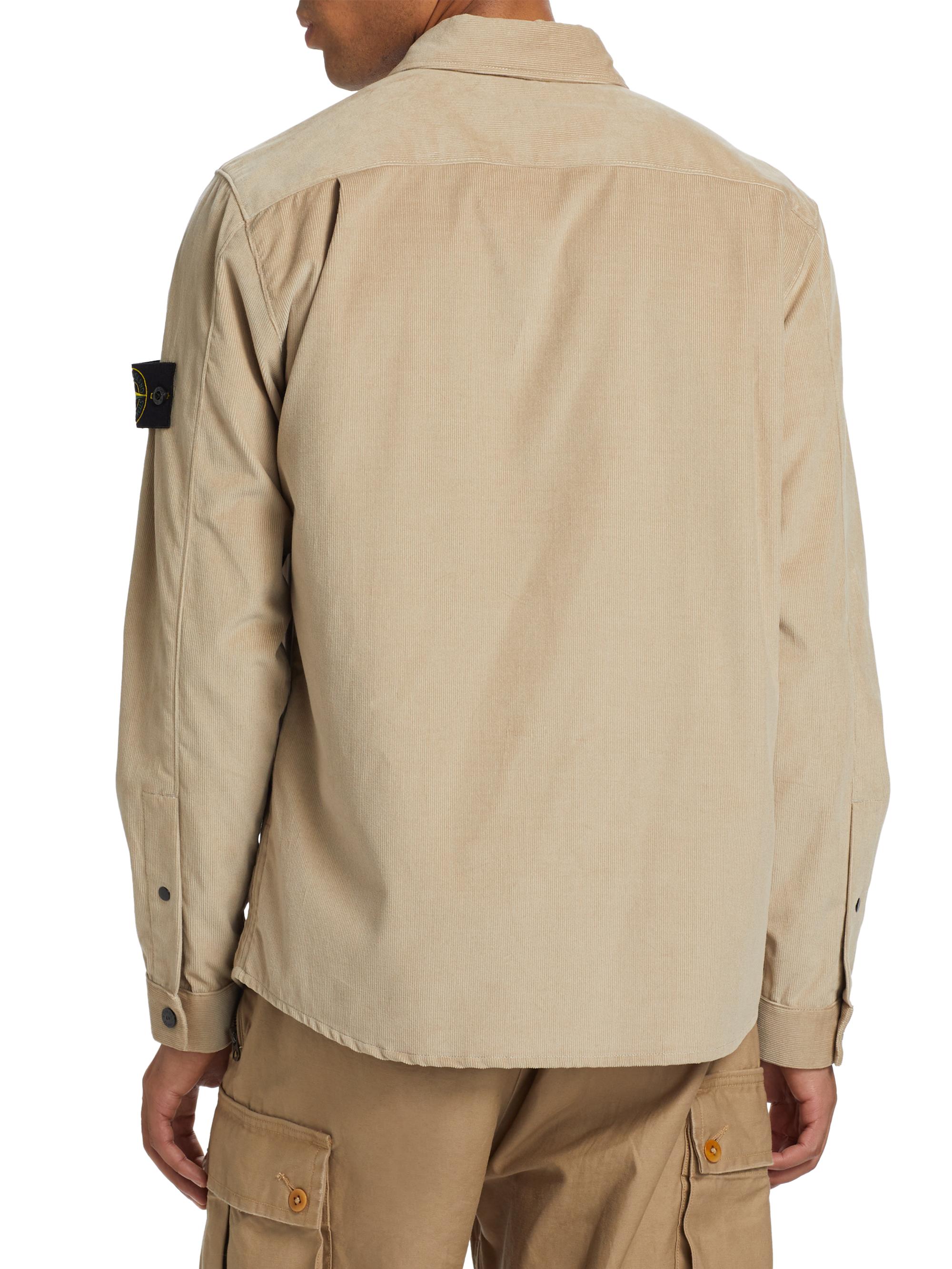 トップス STONE ISLAND 23AW CORDUROY SHIRT Stone Island Corduroy Shirt | Grey | FARFETCH