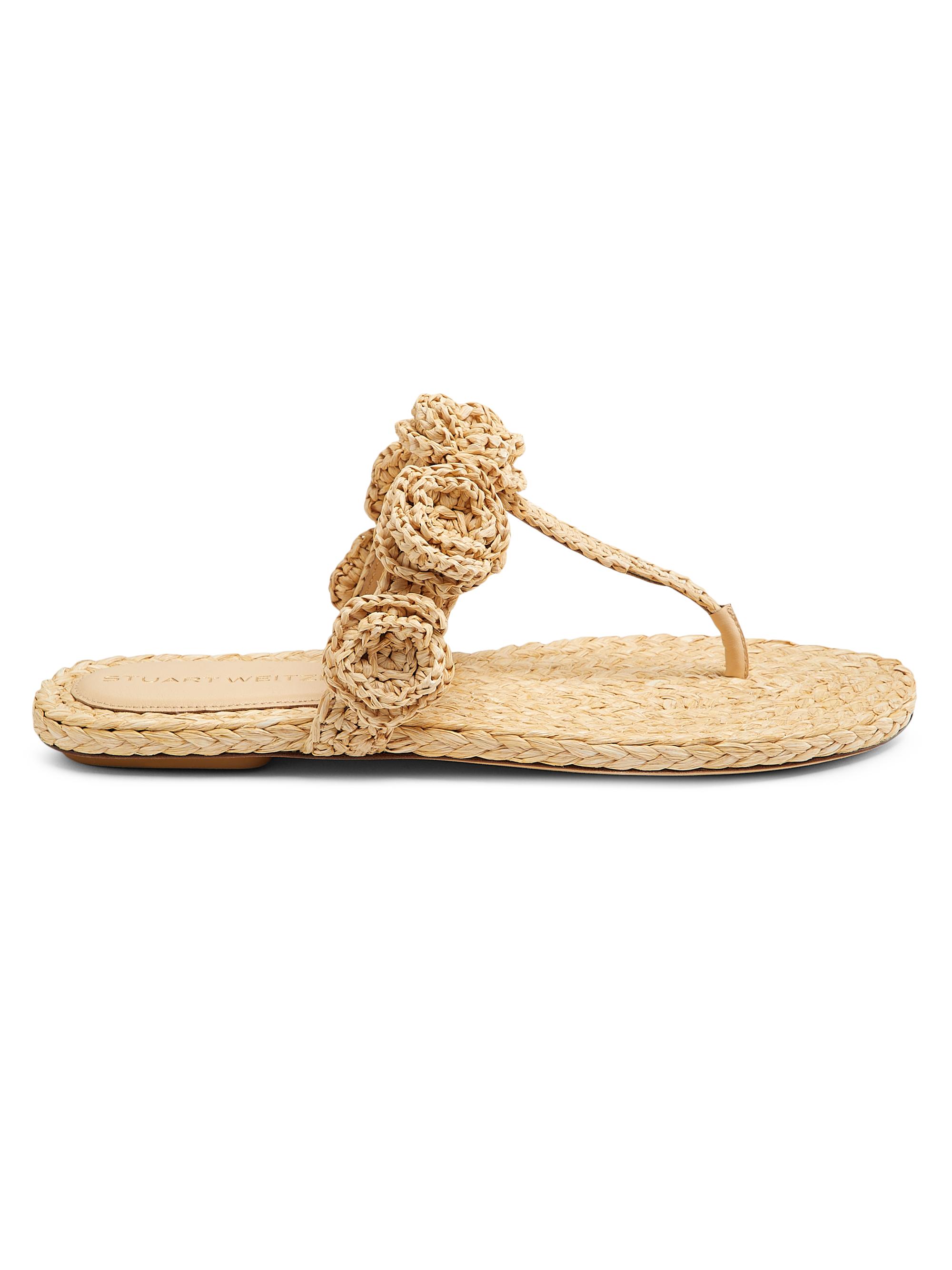 Stuart Weitzman Women's Magnolia Leather Sandals - Natural