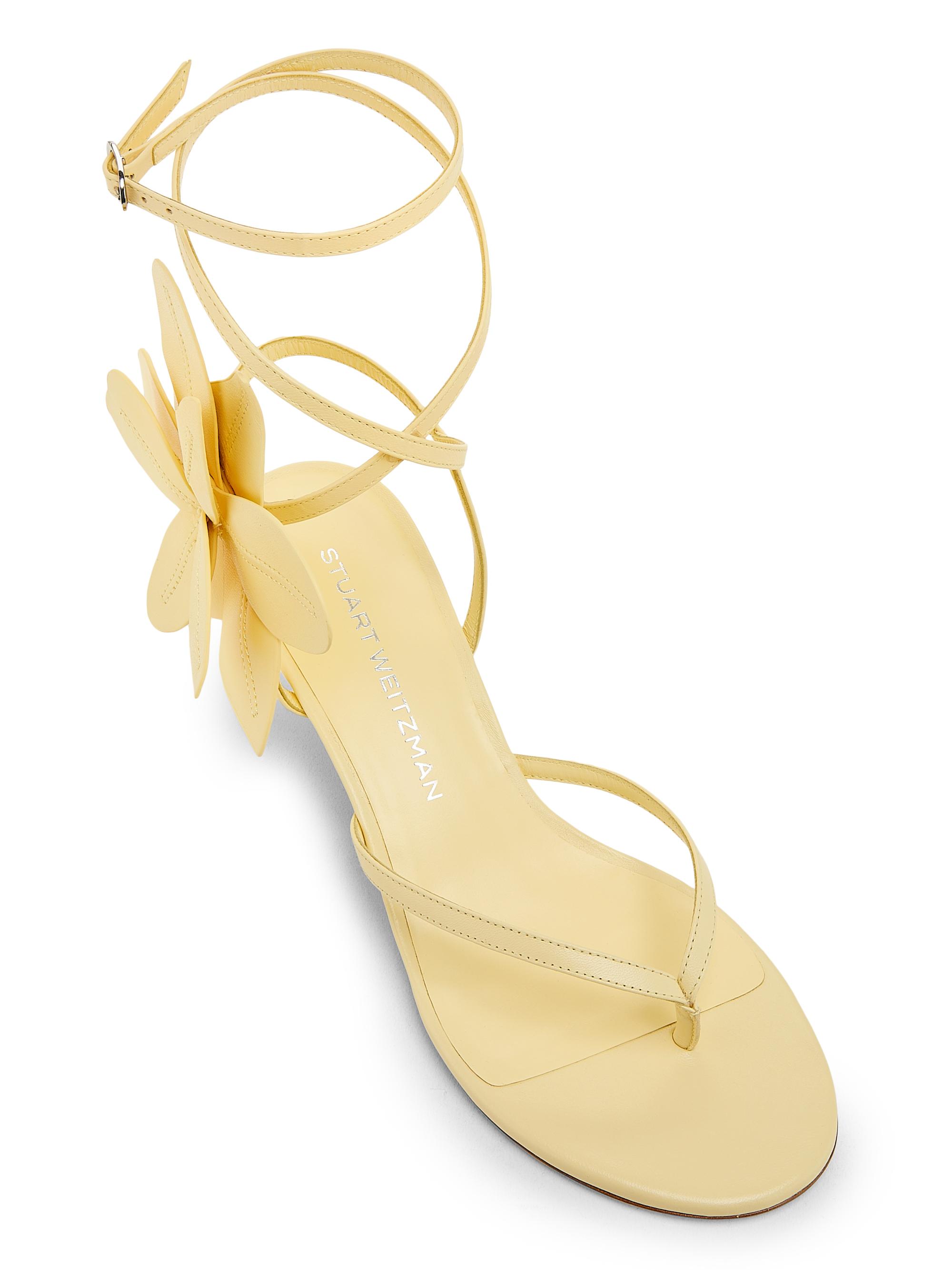 Stuart Weitzman Paradise 50MM Leather Sandals | Saks Fifth Avenue