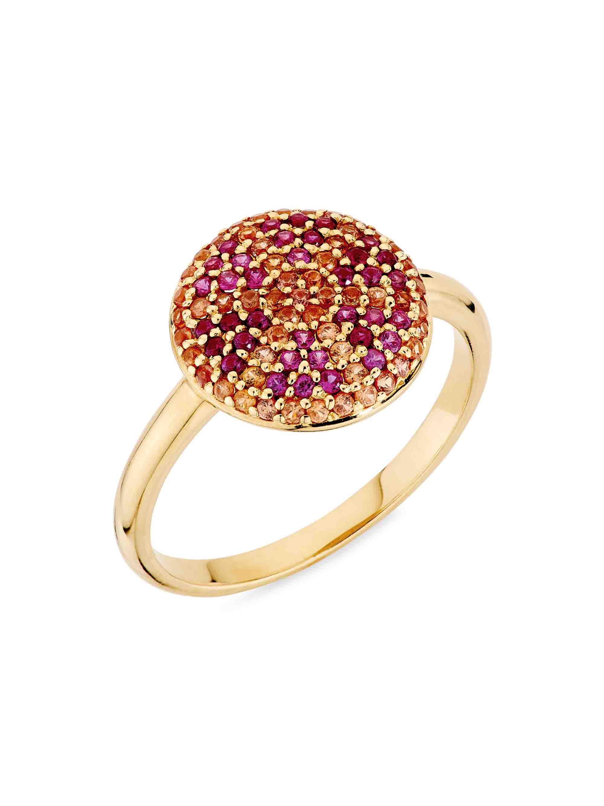 Onirikka Women's Citron 18K-Yellow-Gold, Ruby & Orange Sapphire Ring - Gold