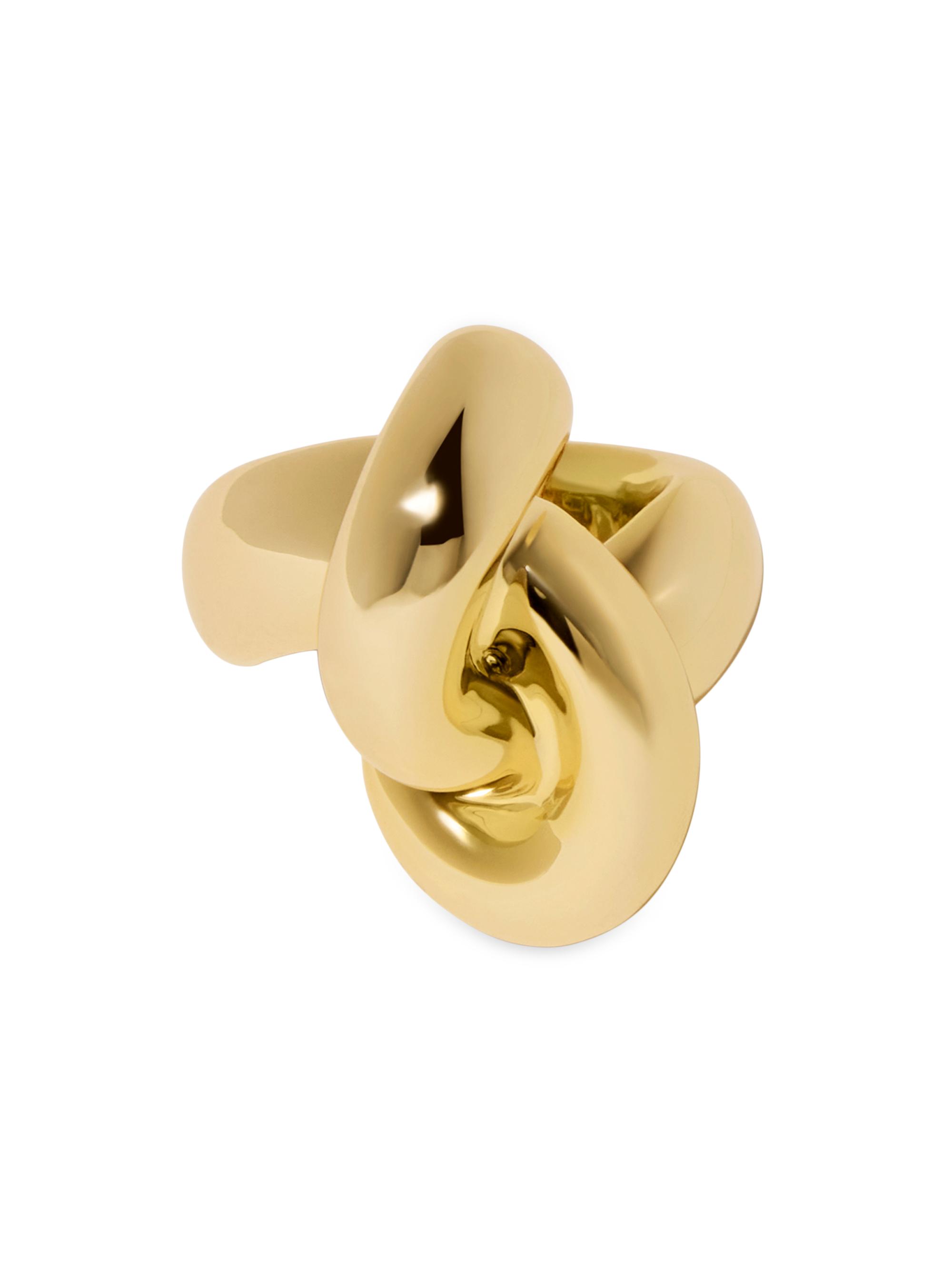Jennifer Fisher Women's Knot 10K-Gold-Plated Cocktail Ring - Yellow Gold