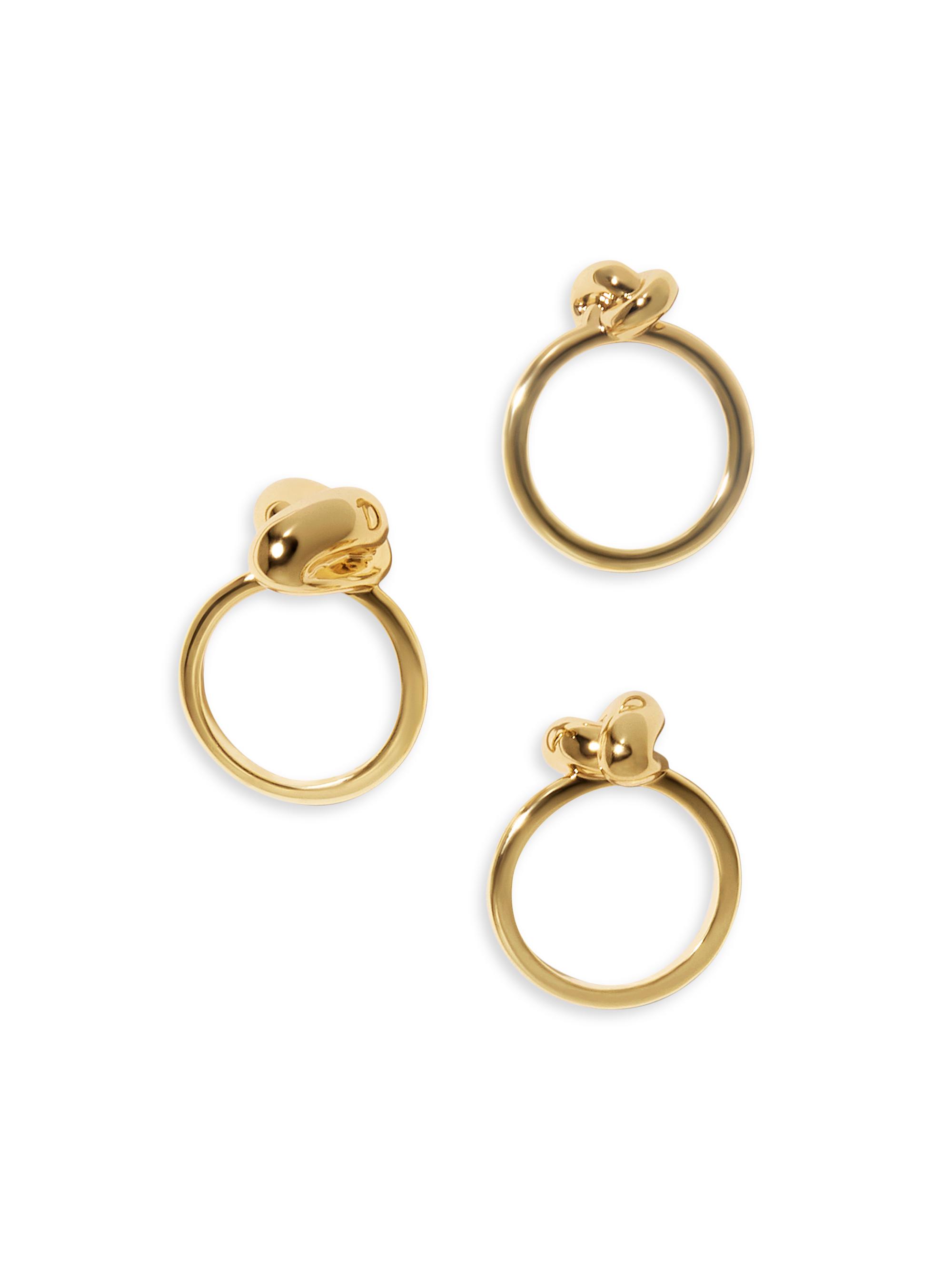 Jennifer Fisher Women's Knot 3-Piece 10K-Gold-Plated Ring Set - Yellow Gold