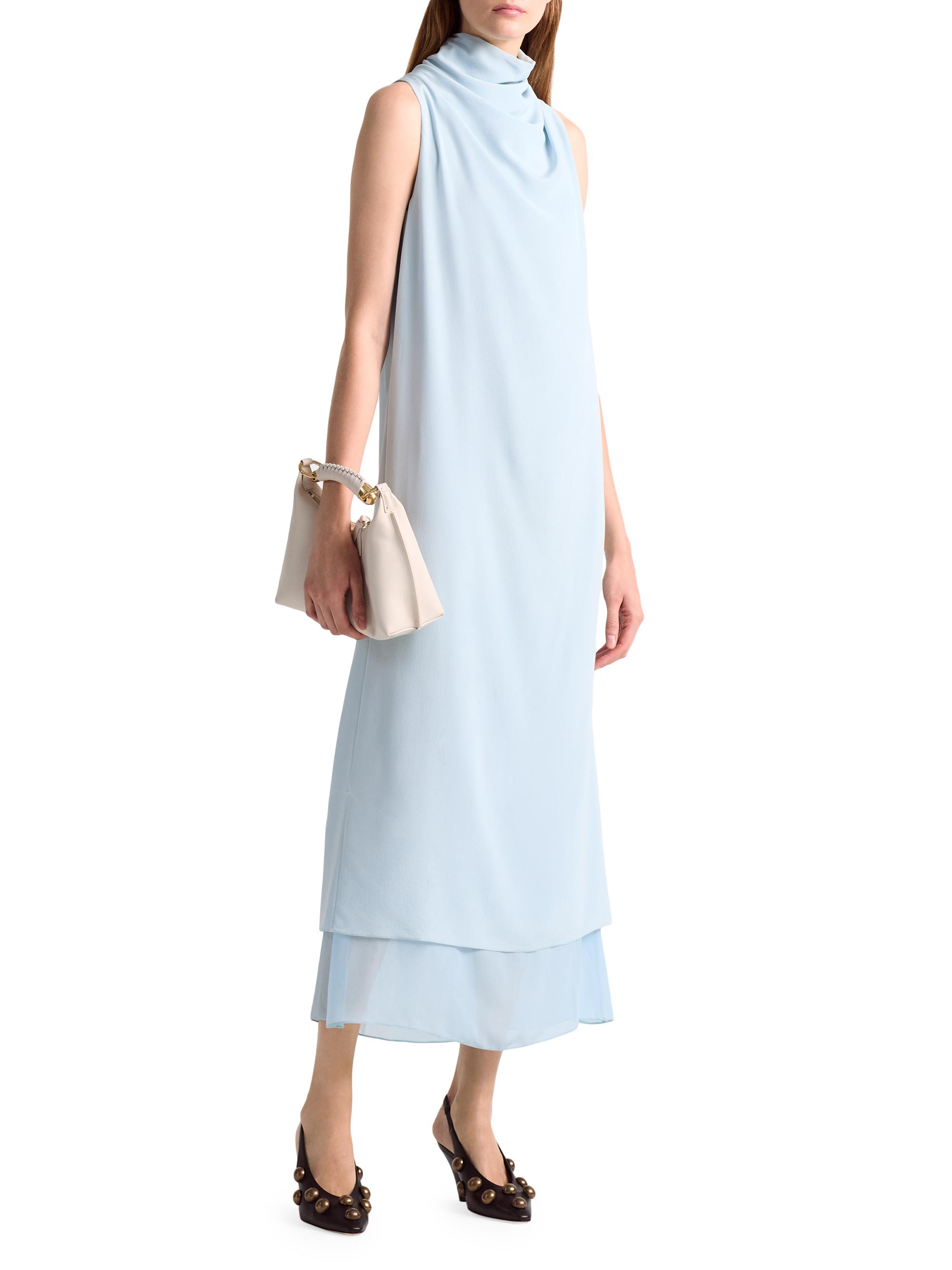 Altuzarra Women's Noor Cowl Neck Layered Midi-Dress - Sea Mist