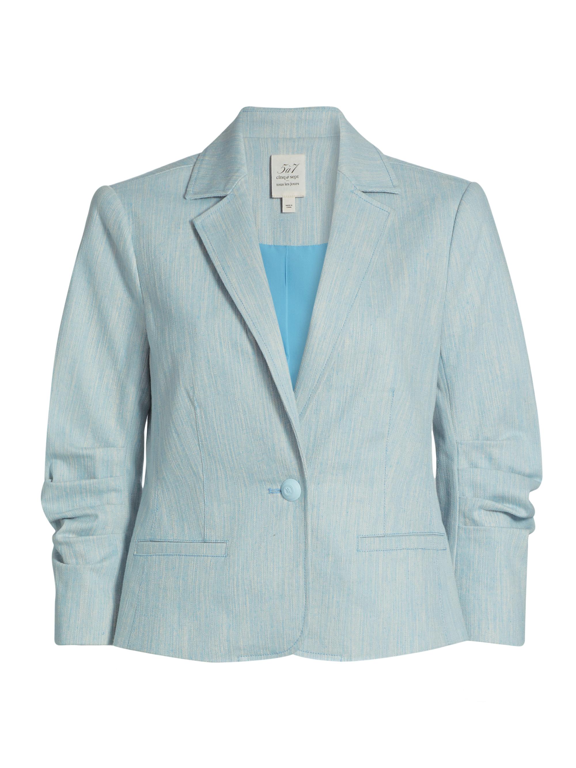Cinq à Sept Women's Melange Le Petit Khloe Blazer - Kettle Pond White