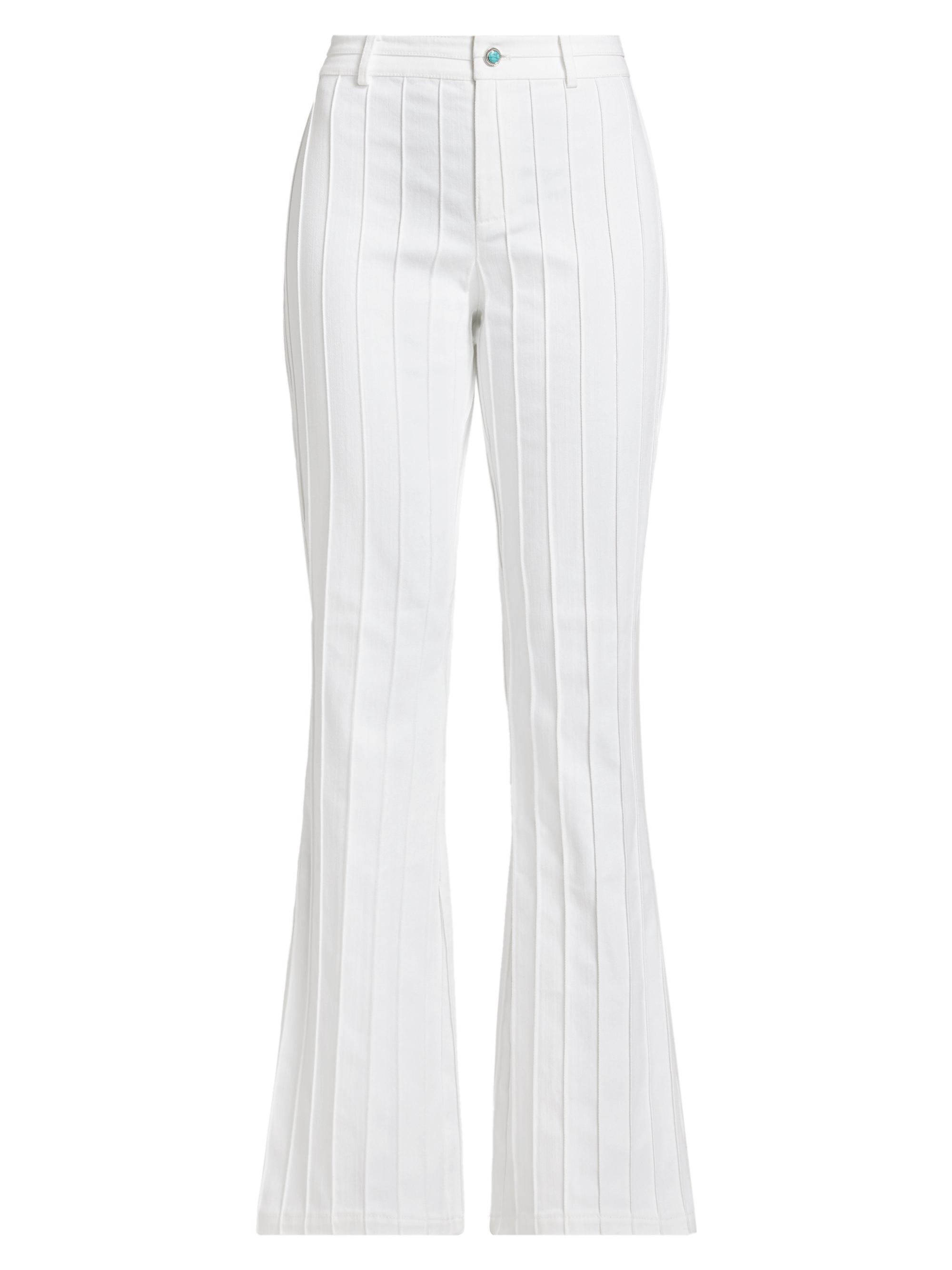 Cinq à Sept Turquoise-Embellished Alina Denim Pants | Saks Fifth
