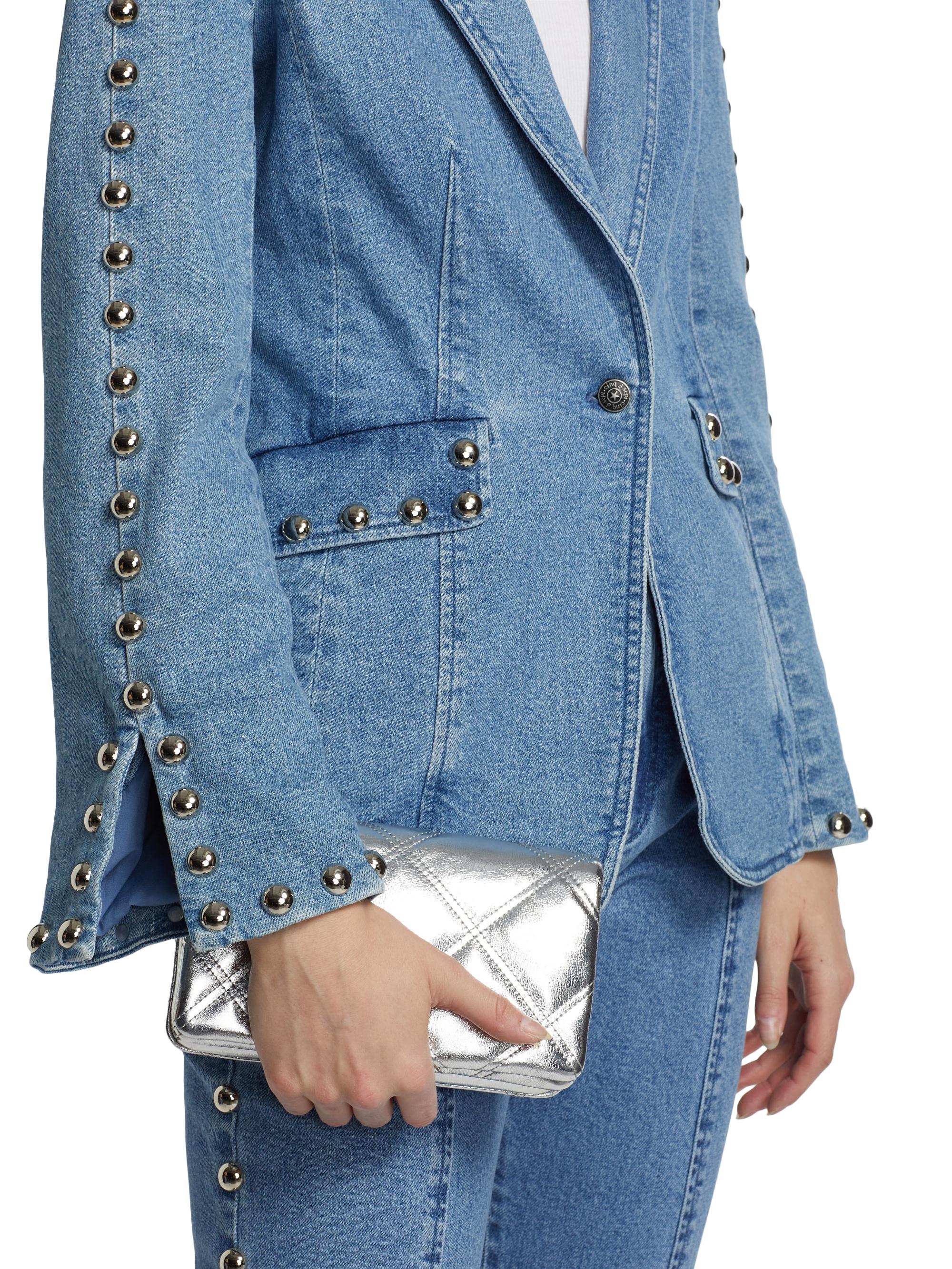 Cinq à Sept Milly Studded Denim Jacket | Saks Fifth Avenue