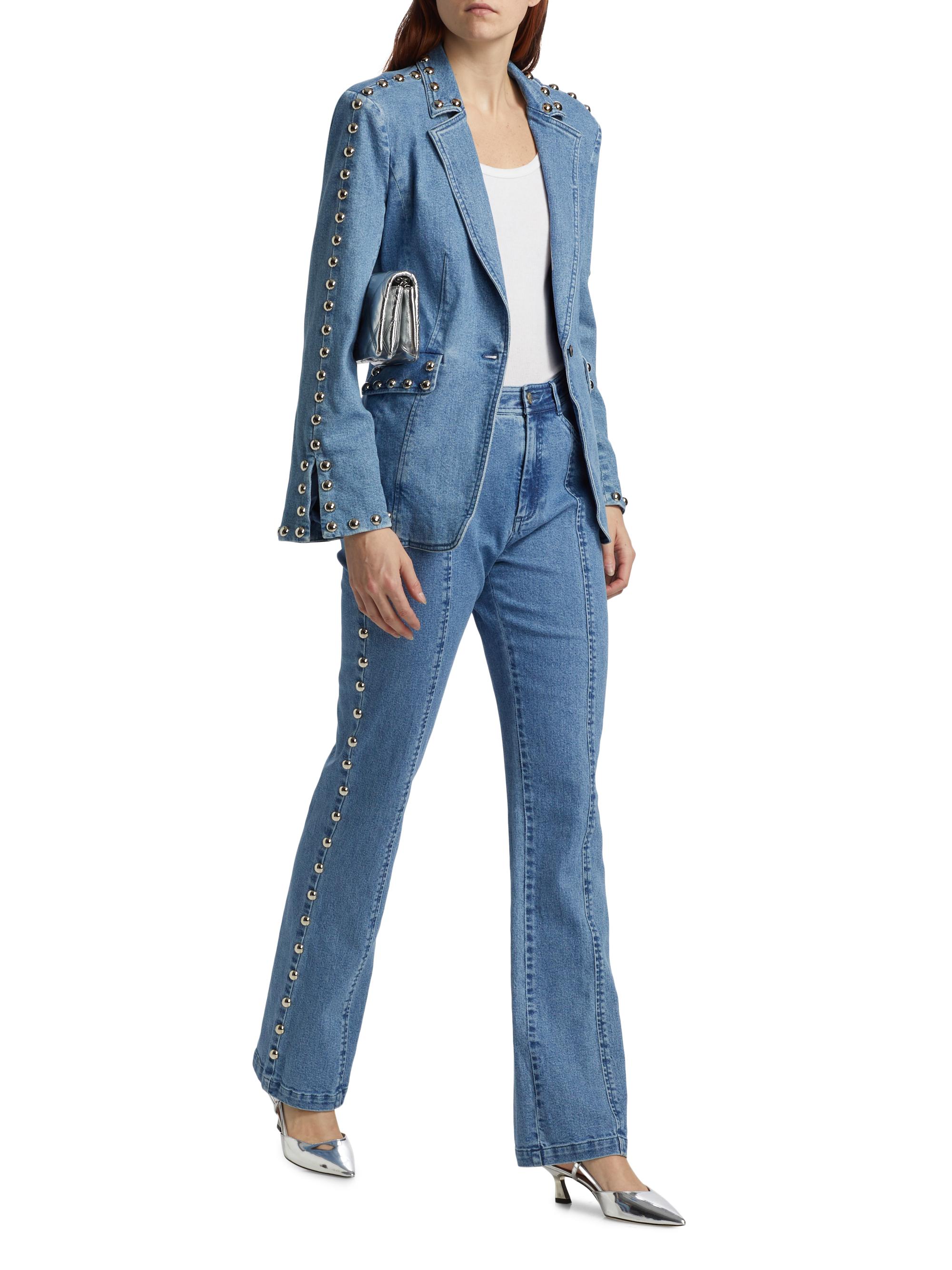 Cinq à Sept Milly Studded Denim Jacket | Saks Fifth Avenue