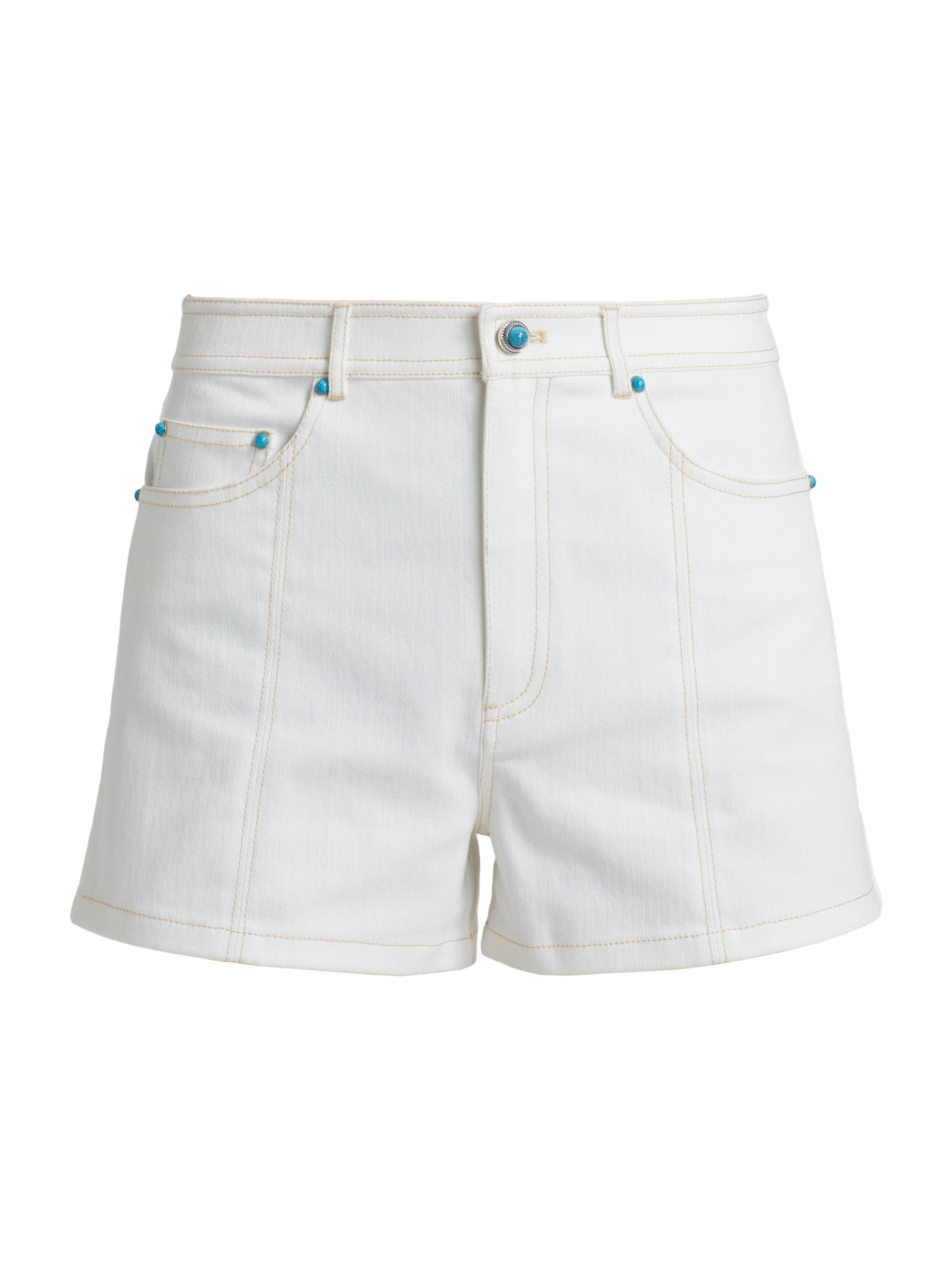 Cinq à Sept Women's Ceil Denim Shorts - White