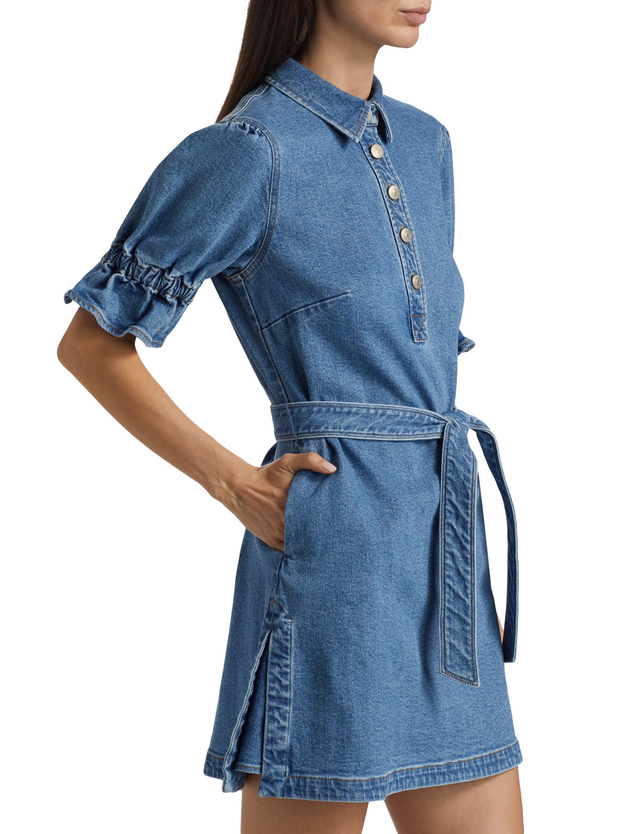 Cinq  Sept Nataly Denim Dress in Blue Haze at Nordstrom, Size 12