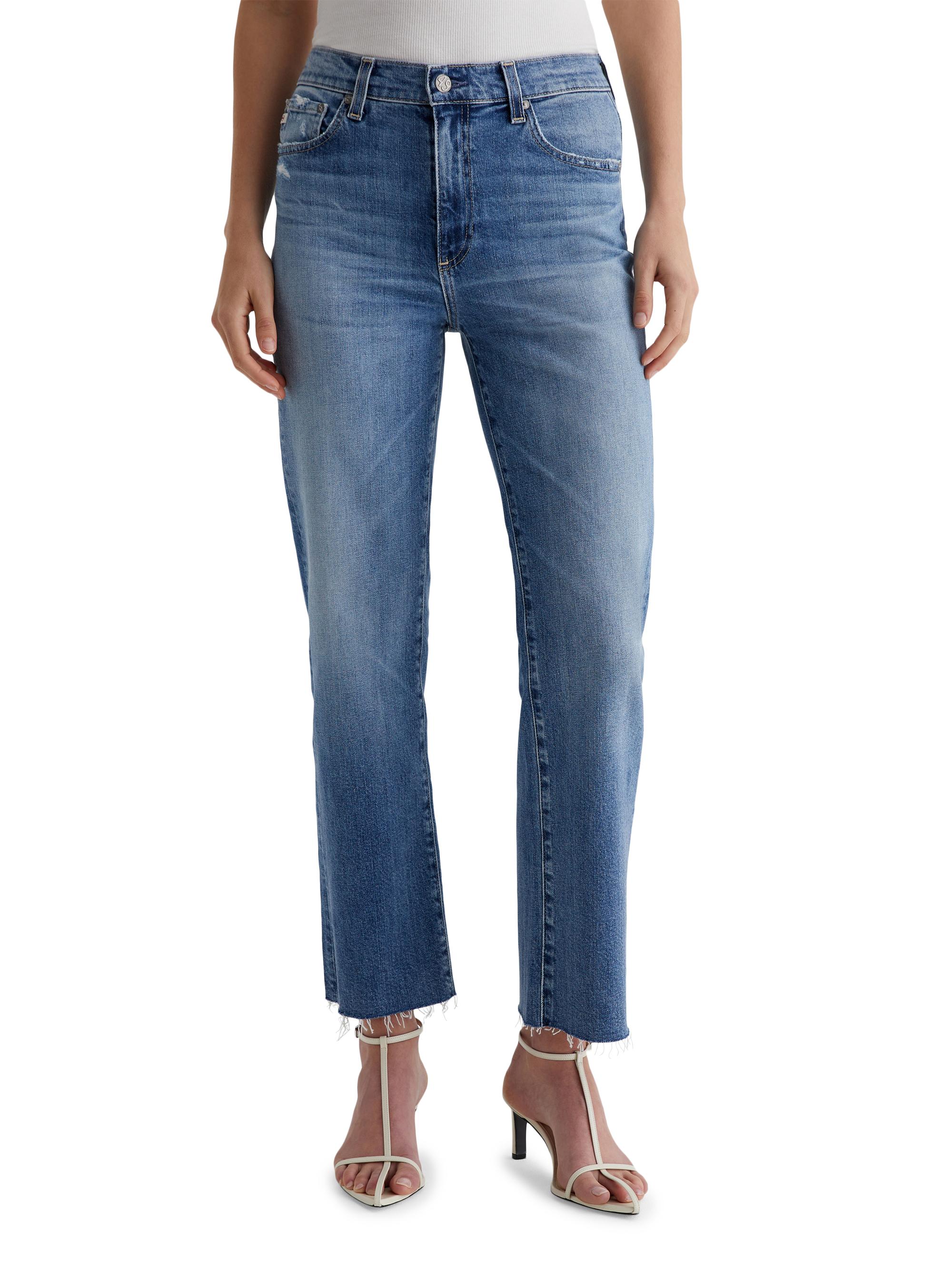 AG Jeans Women's Brinley Cotton Raw-Edge Crop Jeans - Sixteen Years Postcard