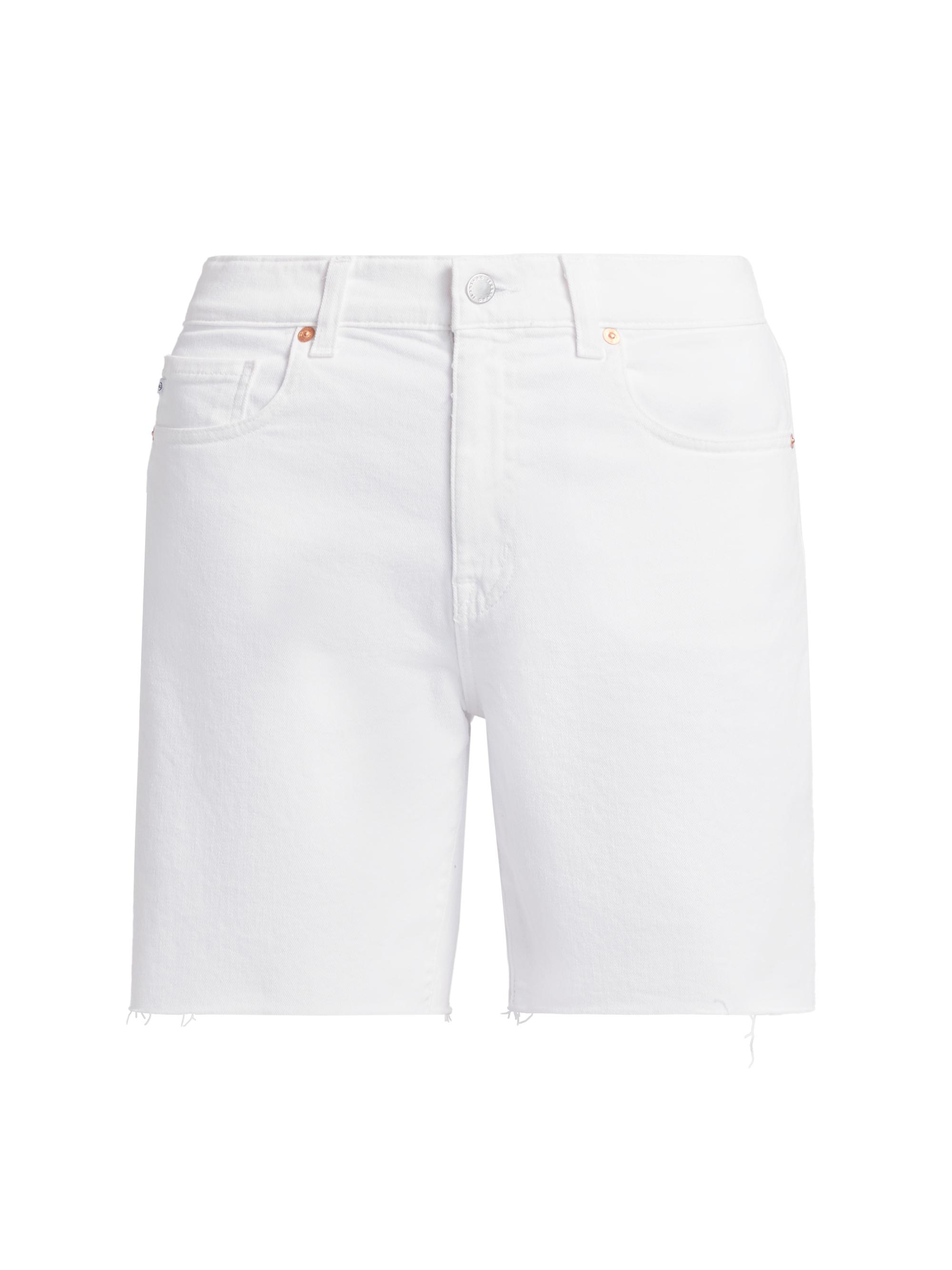 AG Jeans Women's Ex-Boyfriend Denim Shorts - White