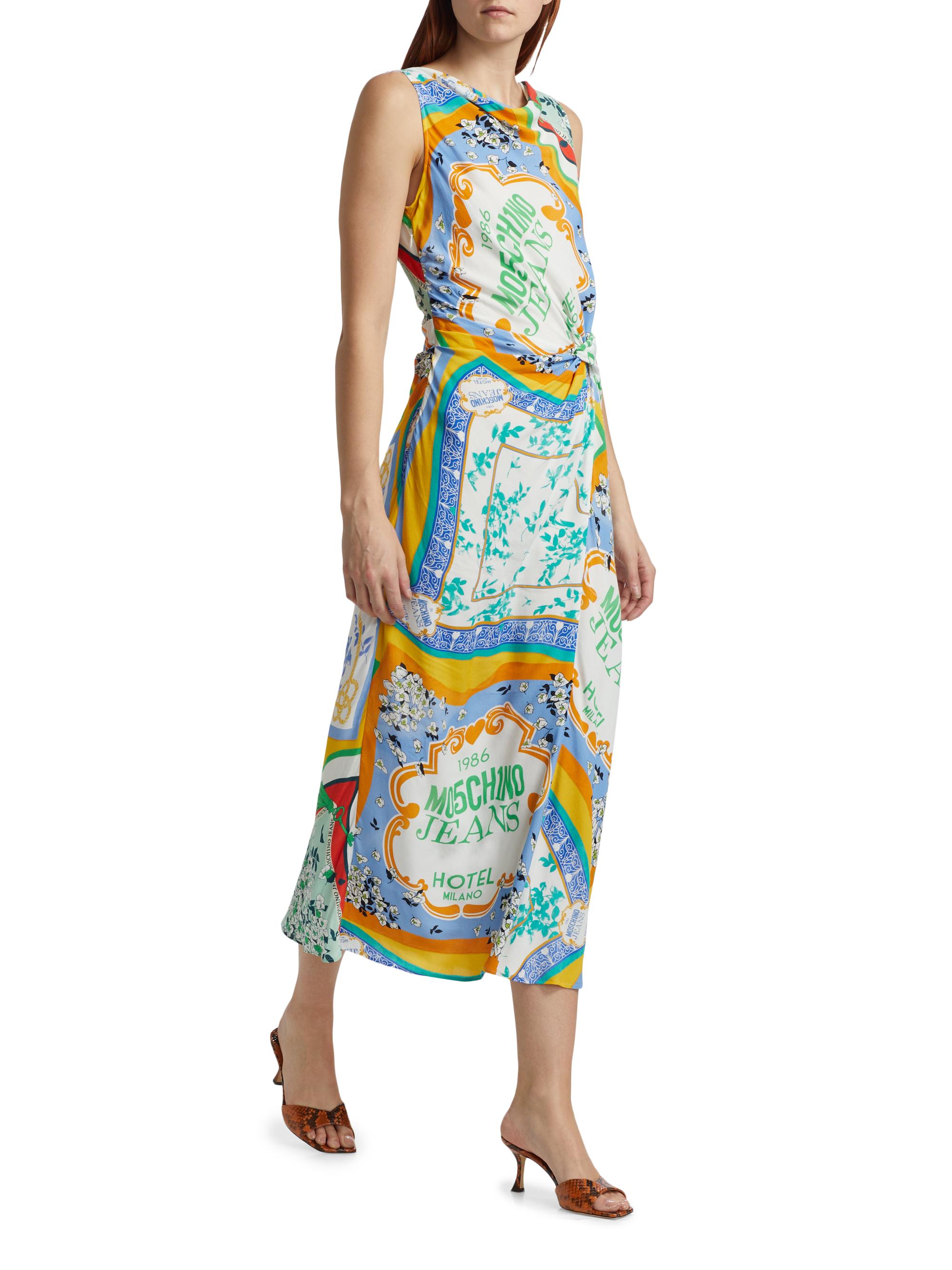 MOSCHINO JEANS ノースリーブワンピース Printed Mesh Cover-up Dress by Moschino Jeans | Rent the Runway