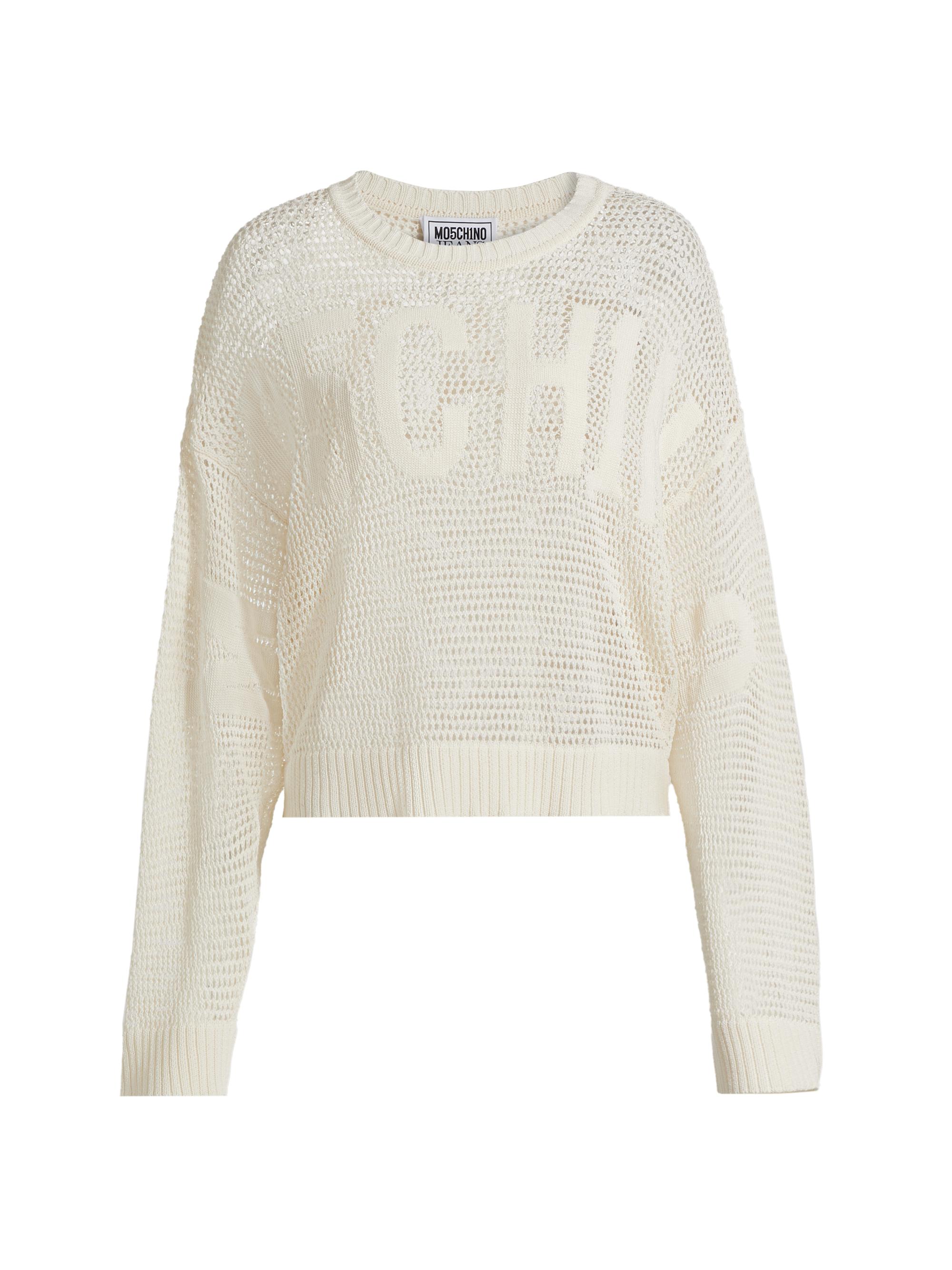 Moschino Jeans Women's Logo Stretch Sweater -