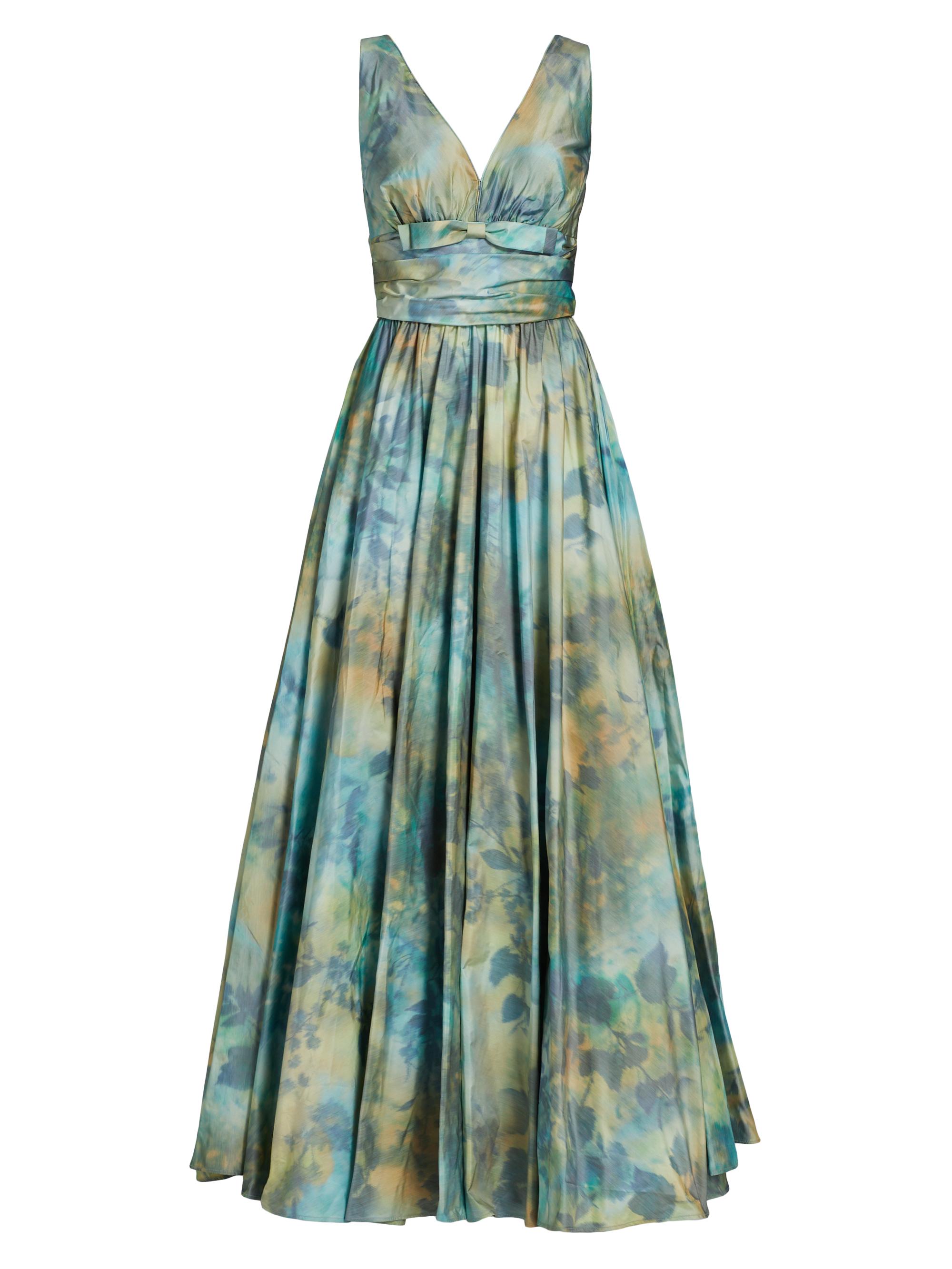 Catherine Regehr Women's Silk Taffeta Floral Gown