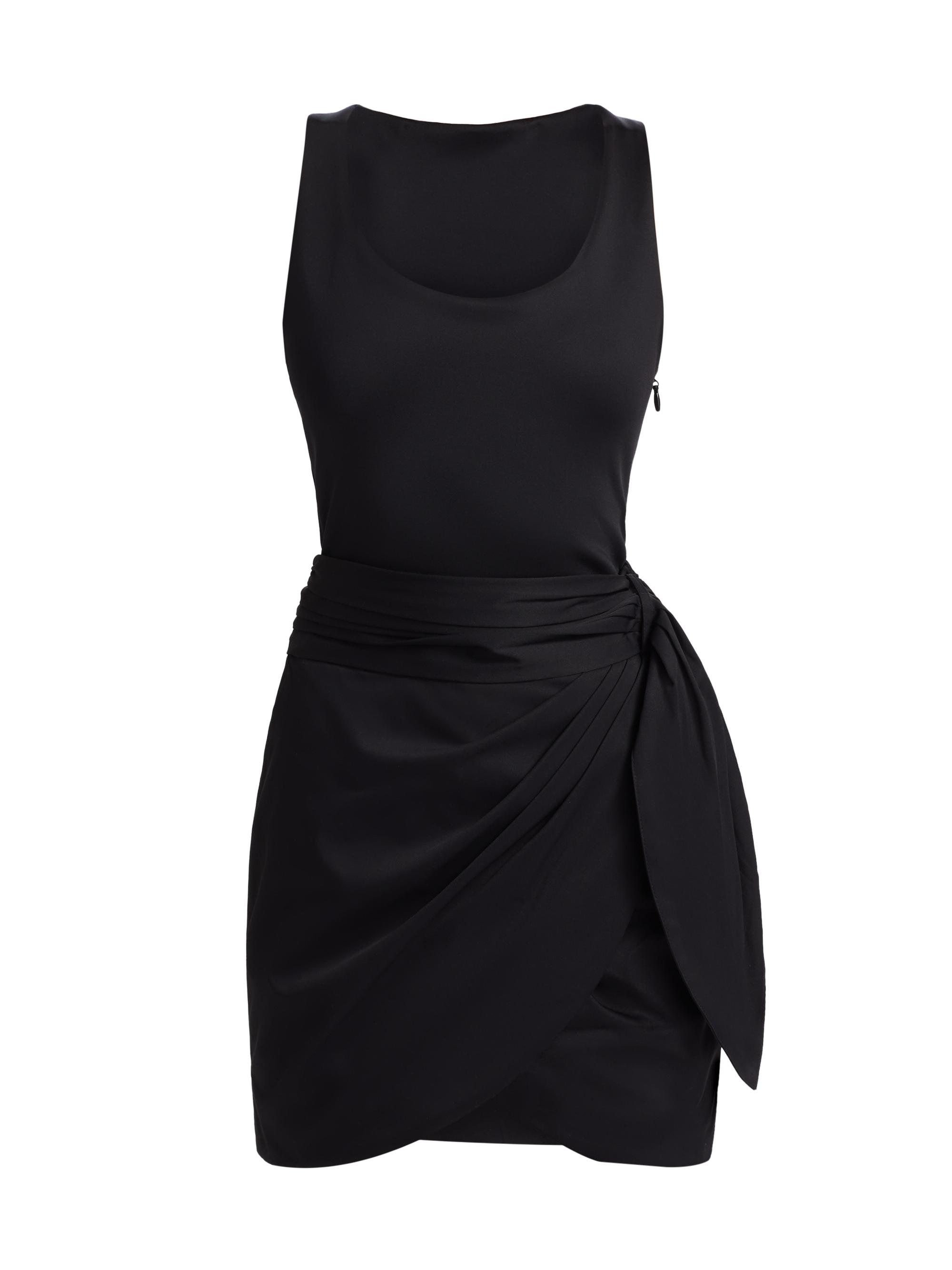 Ronny Kobo Women's Zaho Tulip-Skirt Minidress - Black