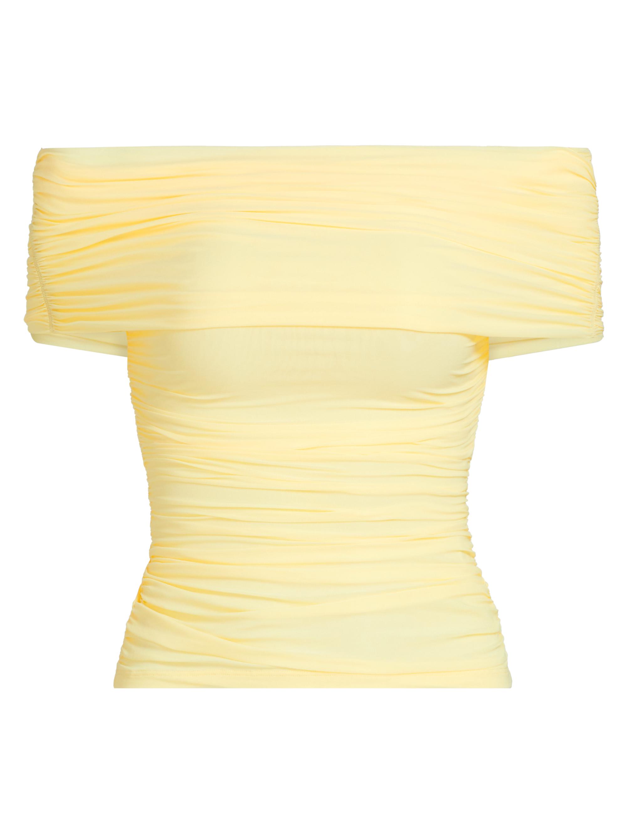 Ronny Kobo Women's Blanchet Off-the-Shoulder Top - Pastel Yellow