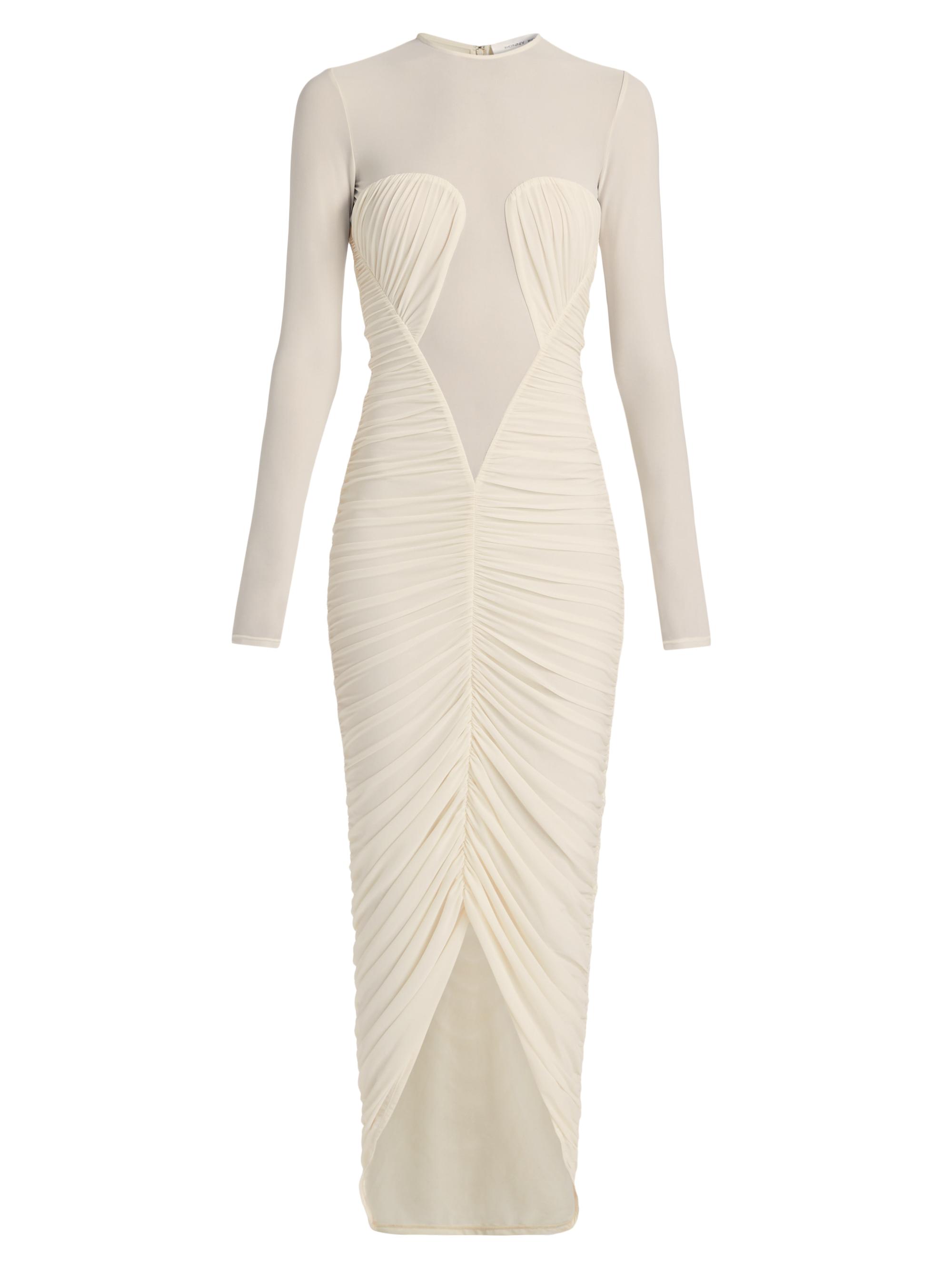 Ronny Kobo Women's Besora Ruched Jersey Maxi Dress - Off White