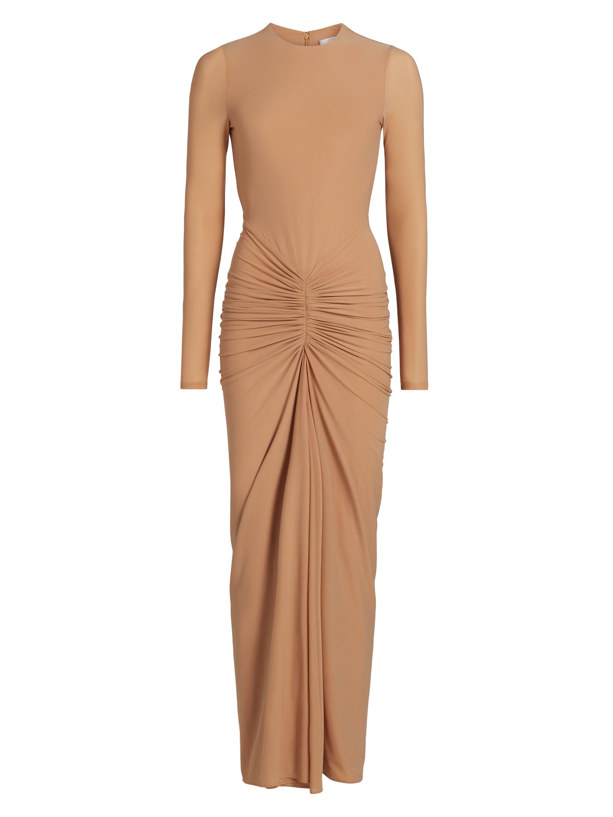 Ronny Kobo Women's Jolie Stretch Long-Sleeve Maxi Dress - Porcini