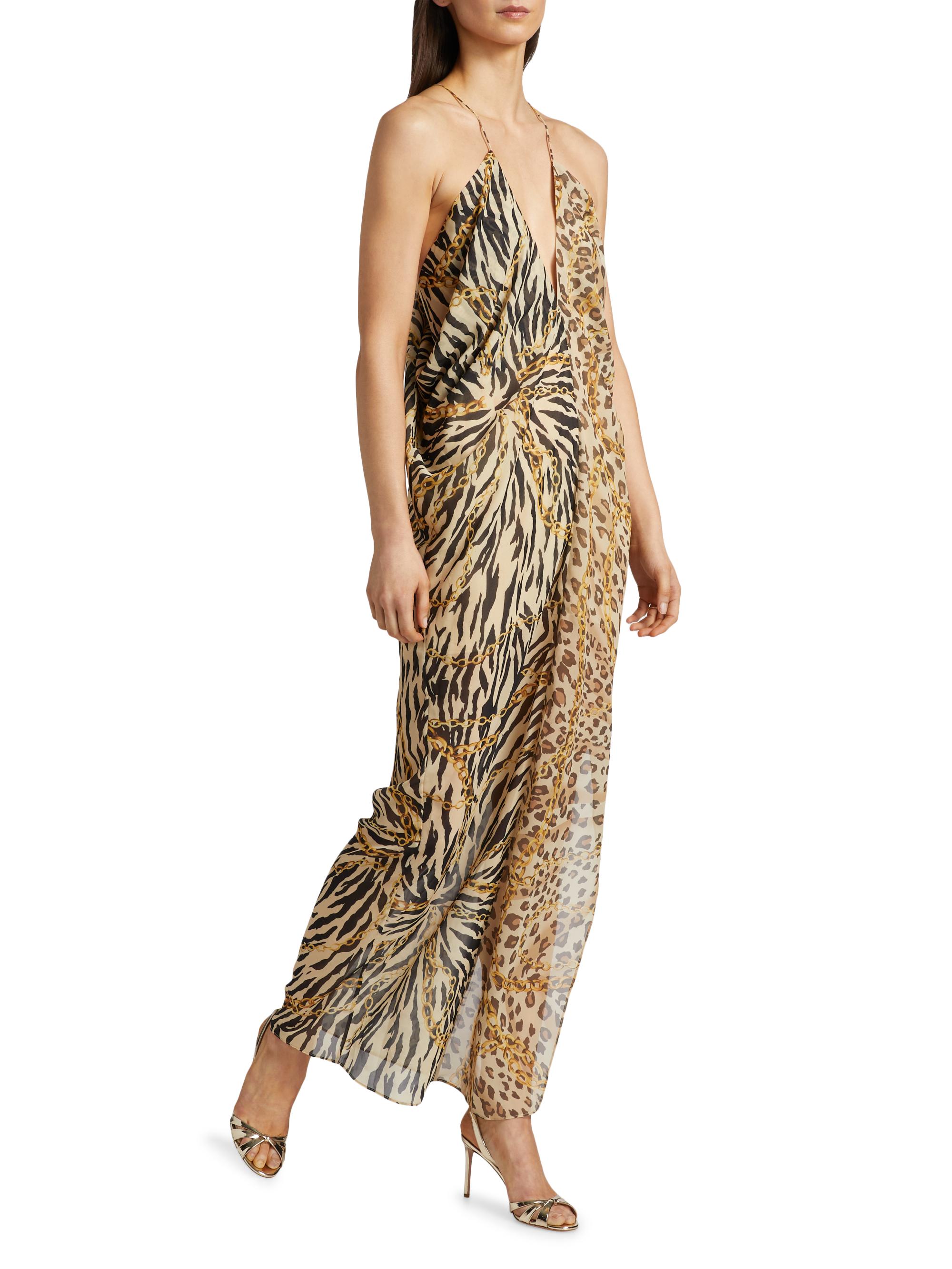 Ronny Kobo Zella Animal-Print Maxi Dress | Saks Fifth Avenue