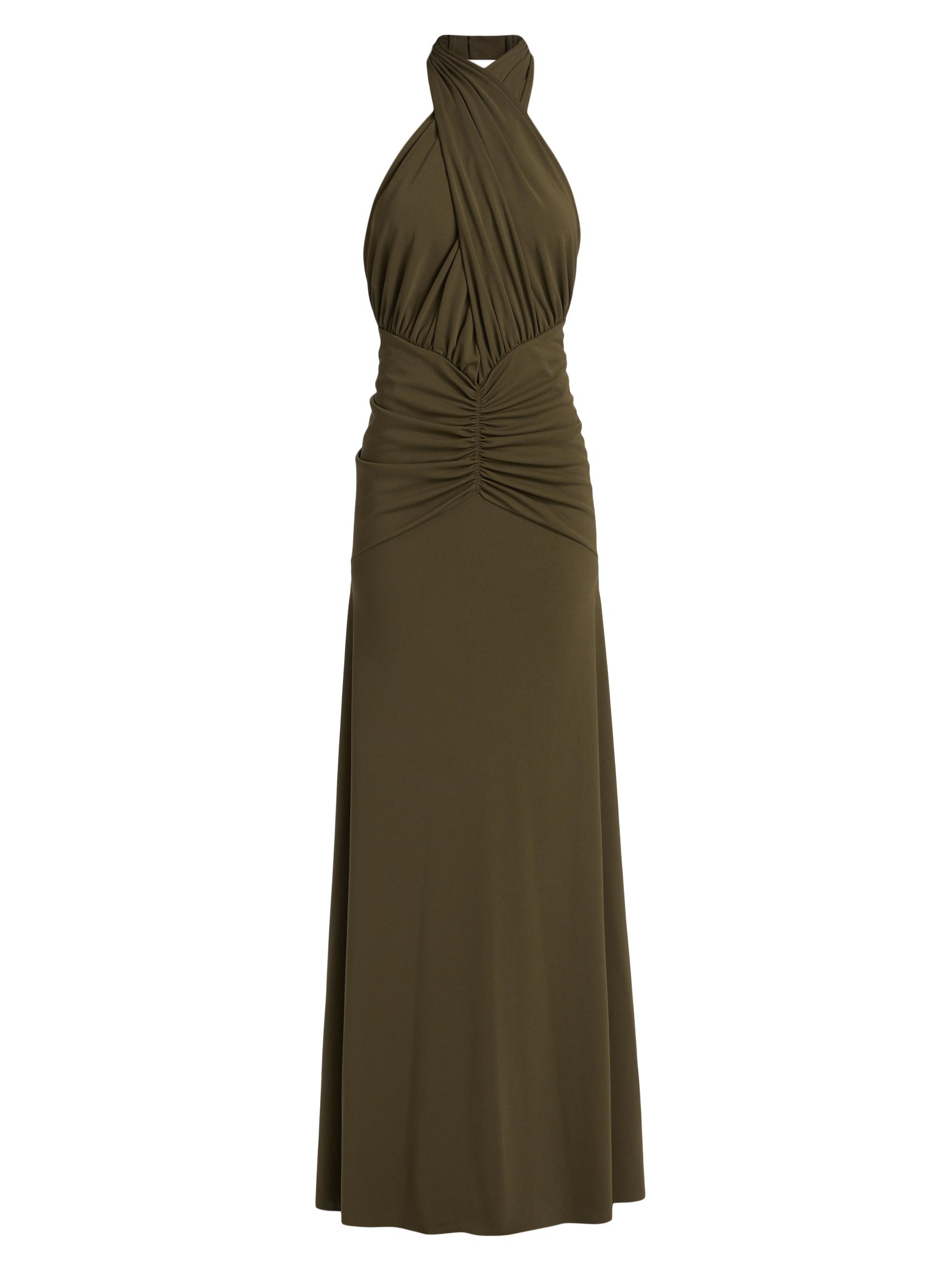 Ronny Kobo Women's LaBelle Halterneck Maxi Dress - Olive