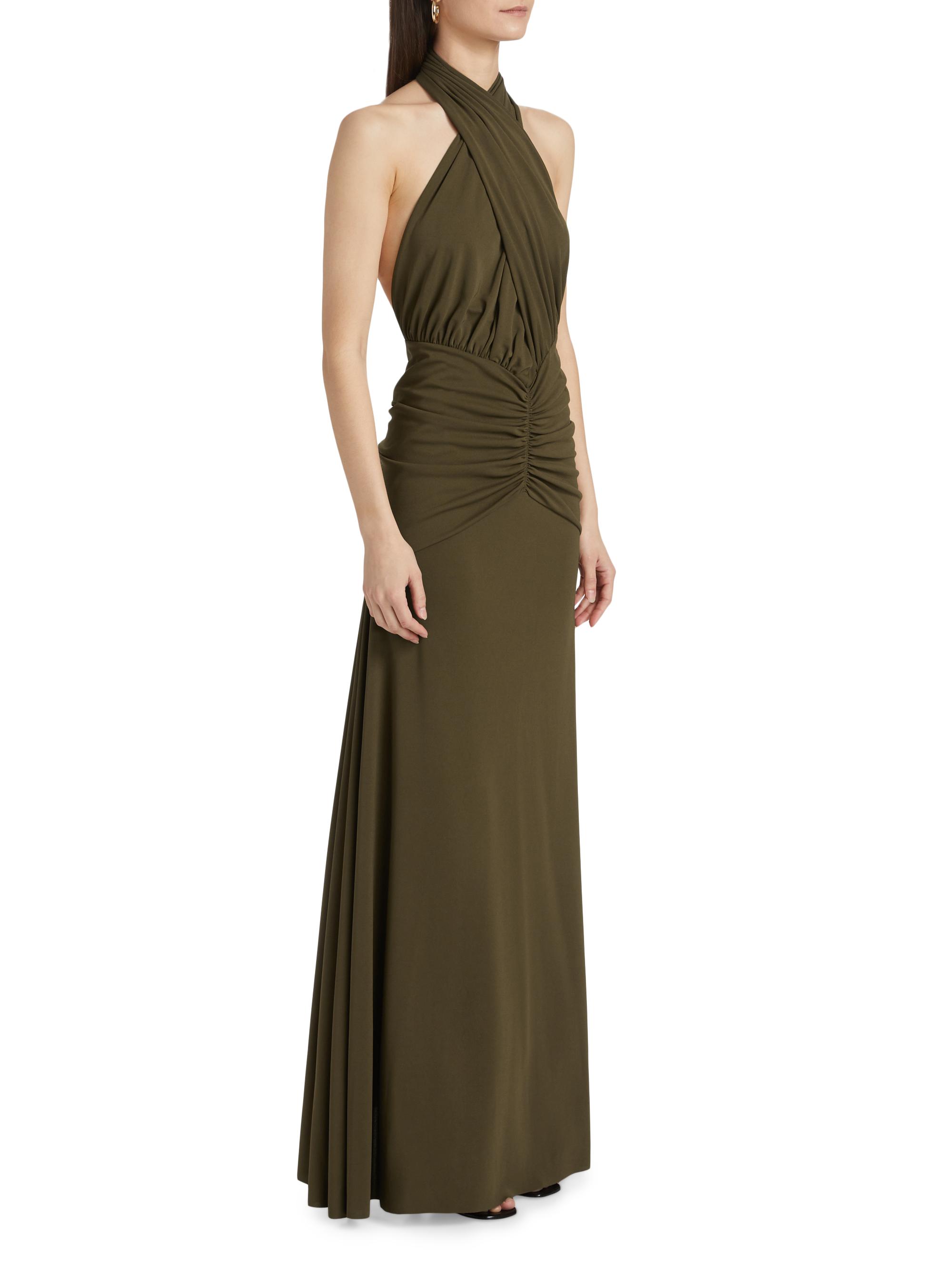 ronny kobo collective green halter dress Green Halter Dress by Ronny Kobo x RTR